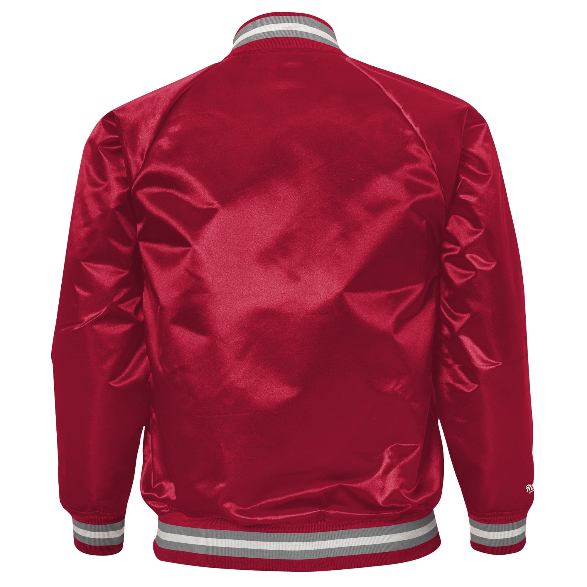Youth Mitchell & Ness Crimson Alabama Tide Satin Full-Snap Raglan Jacket
