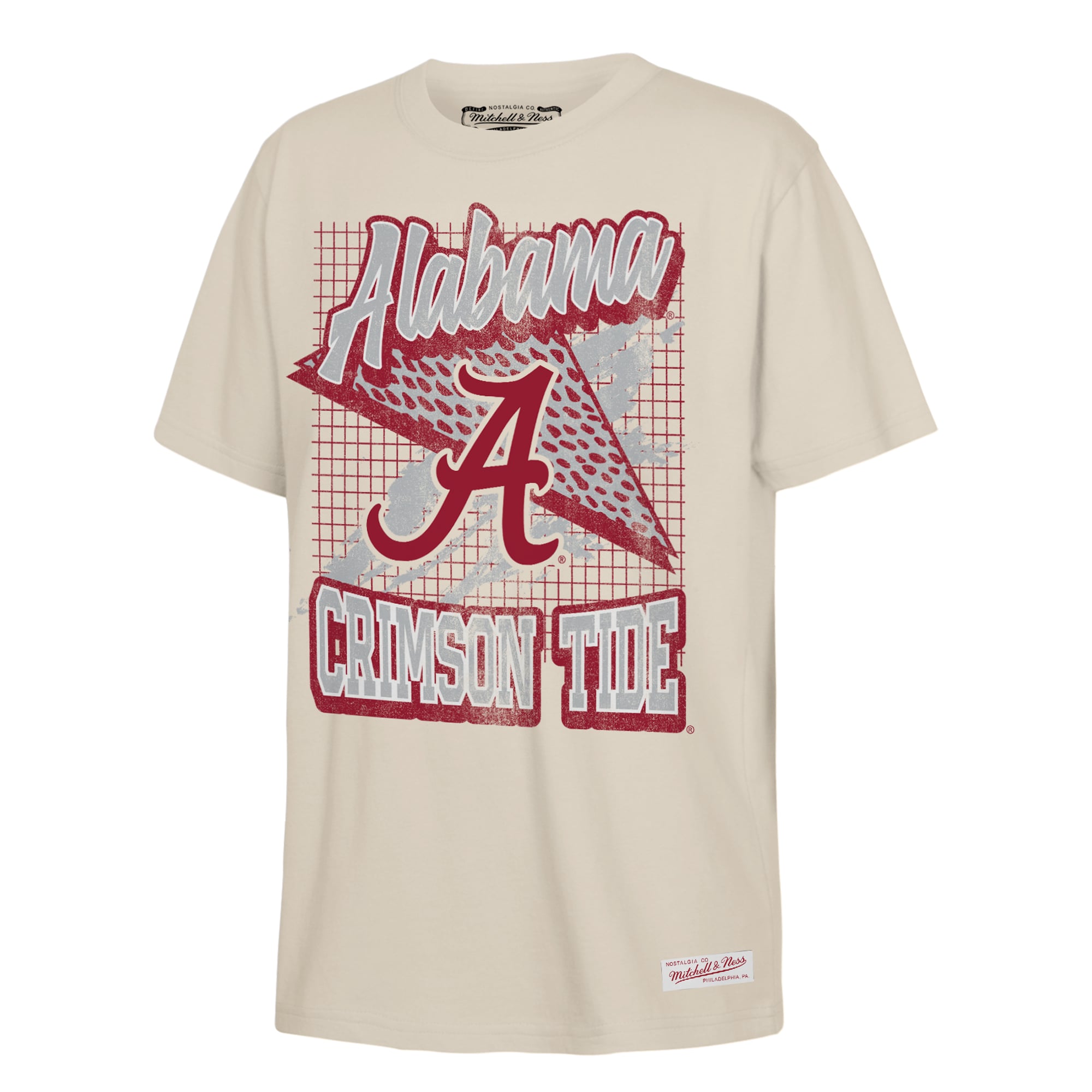 T-shirt universitaire Mitchell & Ness Natural Alabama Crimson Tide pour jeunes