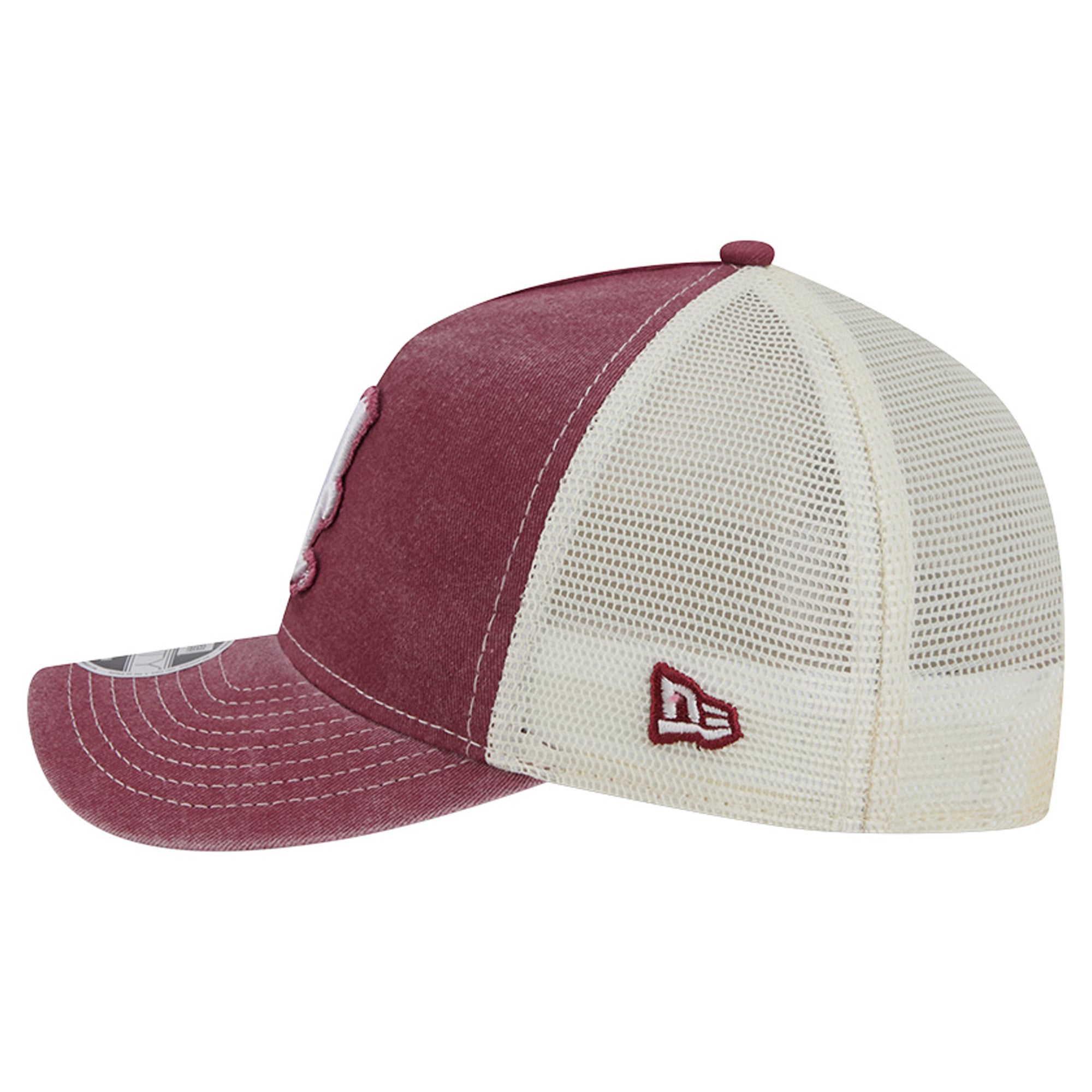 Casquette trucker rétro ajustable New Era Crimson Alabama Crimson Tide 9FORTY pour jeunes, modèle A-Frame M-Crown