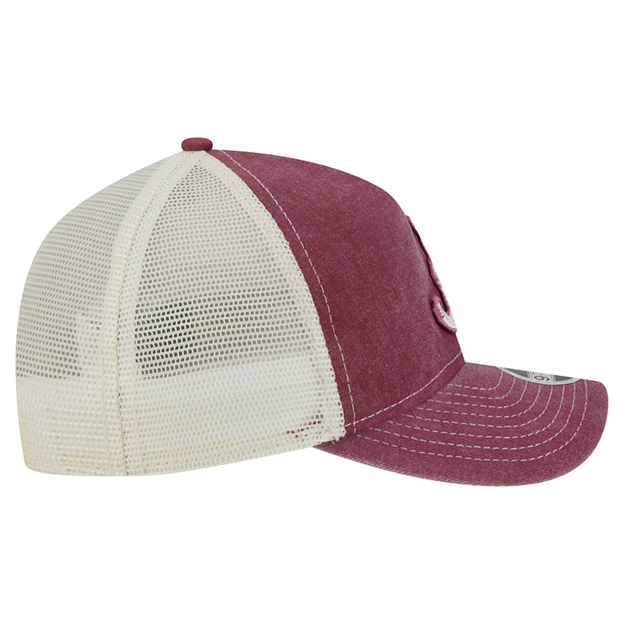 Casquette trucker rétro ajustable New Era Crimson Alabama Crimson Tide 9FORTY pour jeunes, modèle A-Frame M-Crown