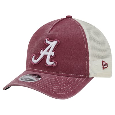 Casquette trucker ajustable New Era pour jeunes, style rétro, à monture A, Alabama Crimson Tide - Rouge