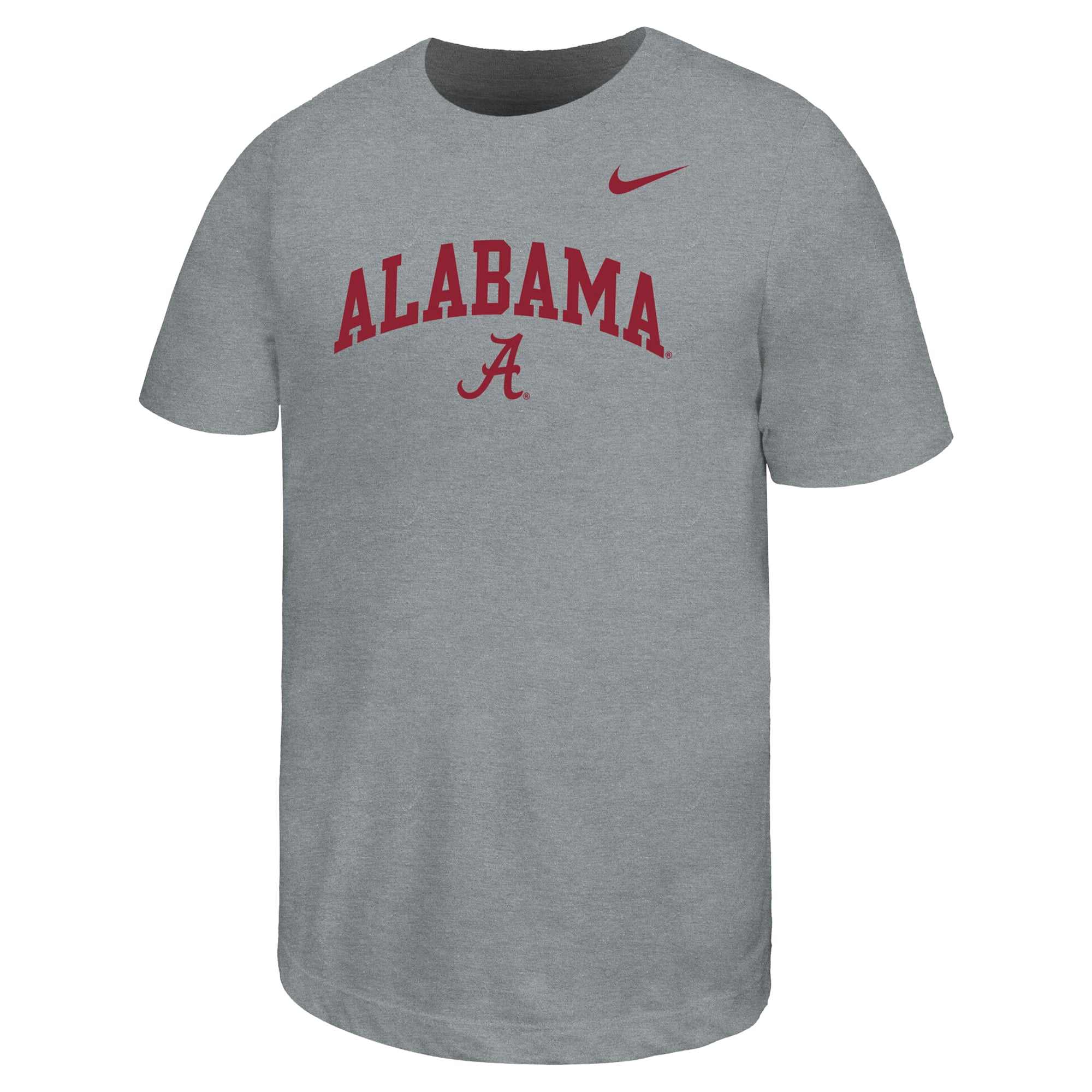 Youth Nike  Heather Gray Alabama Crimson Tide Arched Name Drop T-Shirt