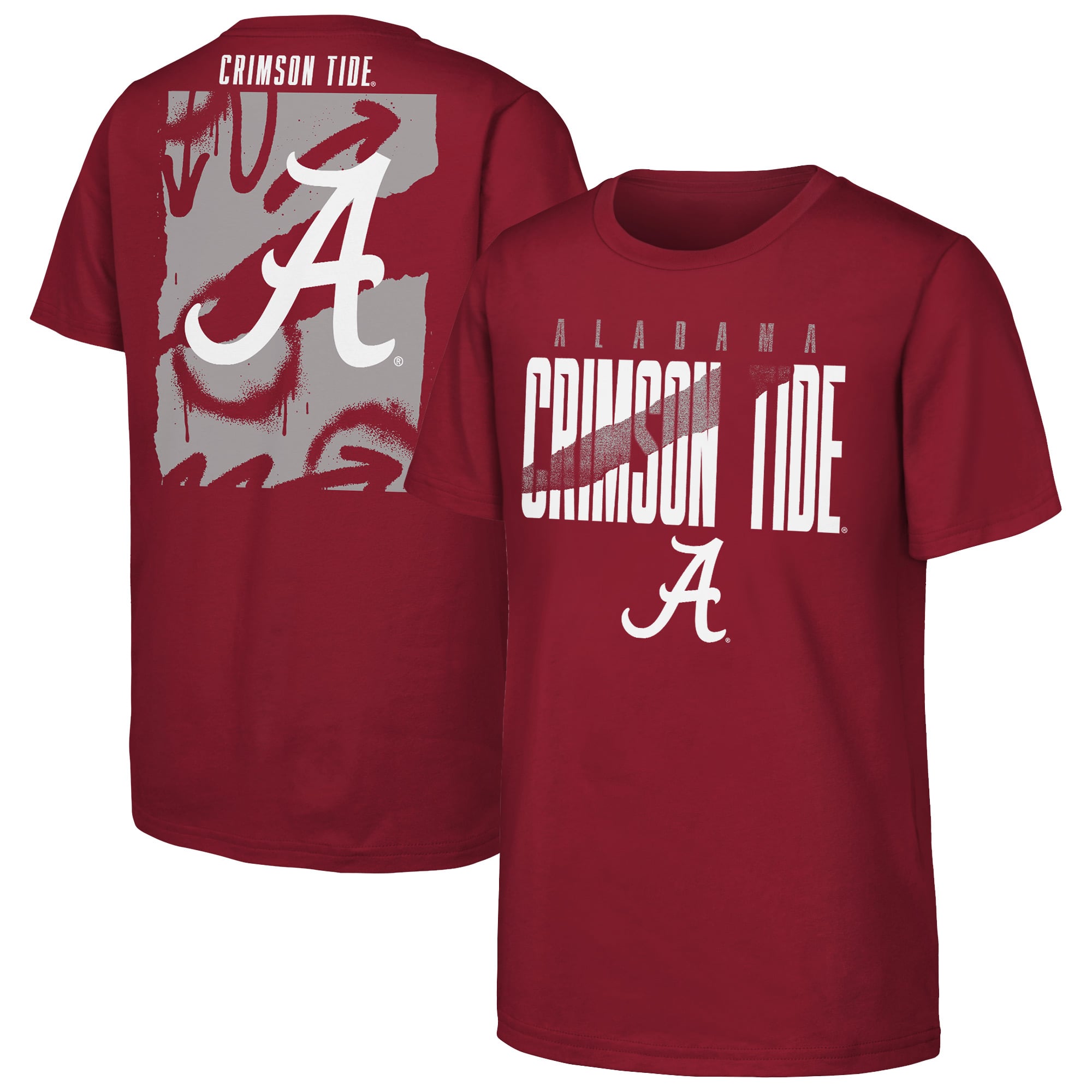 Youth Outerstuff Crimson Alabama Tide Cut Through T-Shirt