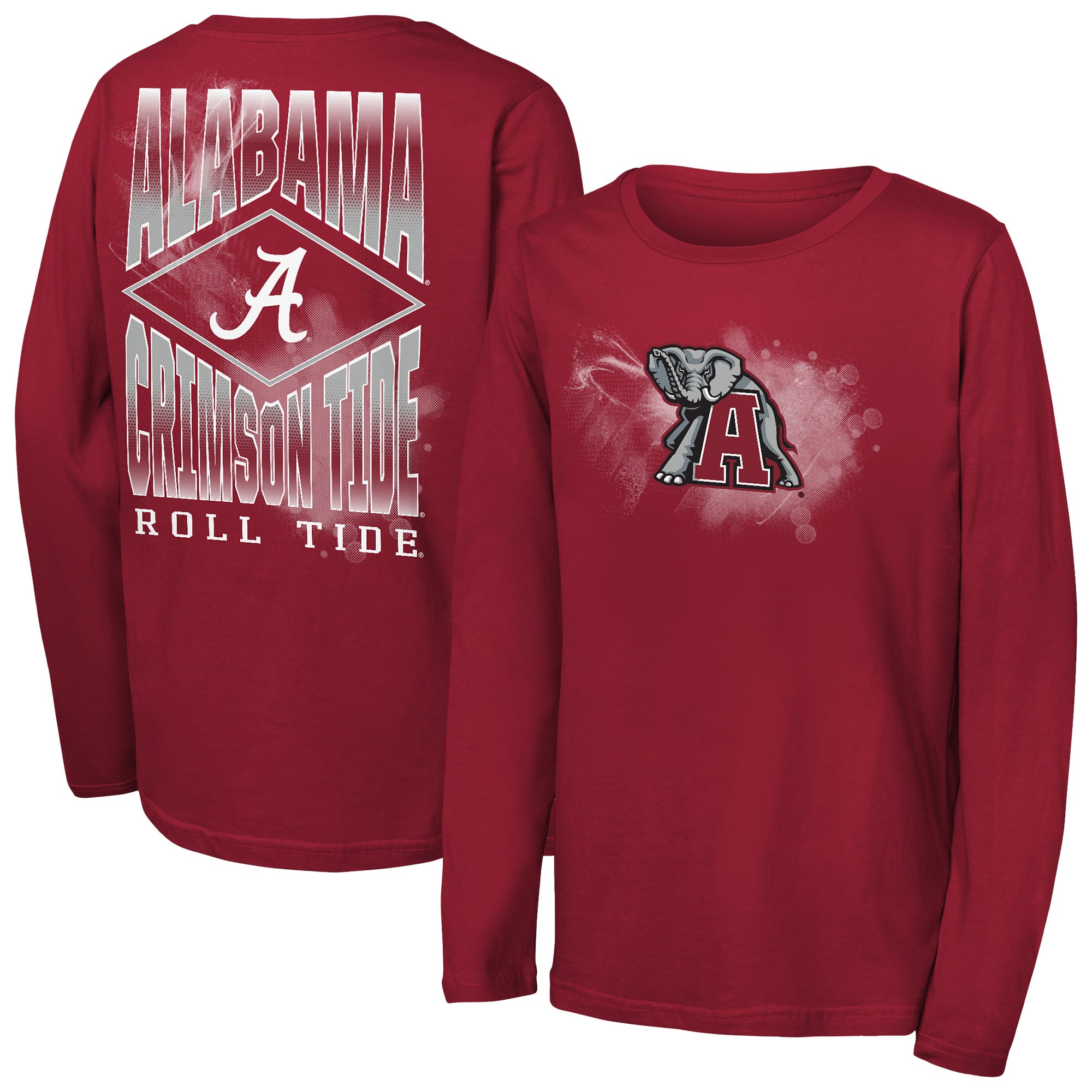 Youth Outerstuff Crimson Alabama Tide Full Steam Long Sleeve T-Shirt