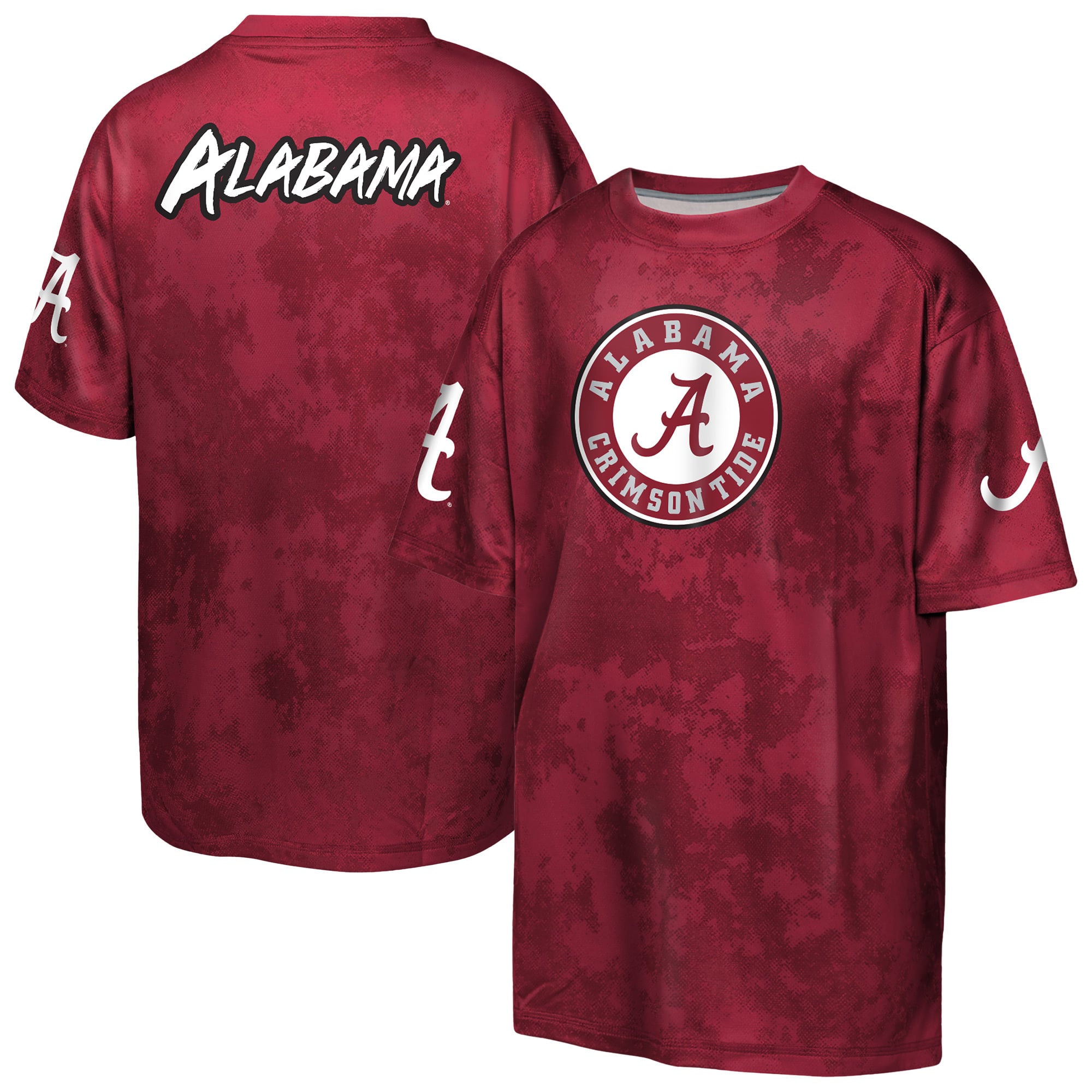 Youth Outerstuff Crimson Alabama Tide Off-Side Sublimated T-Shirt