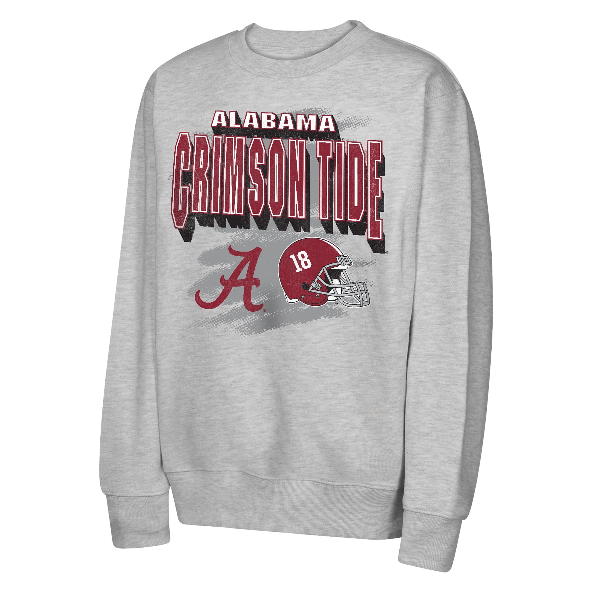 Youth Outerstuff  Heather Gray Alabama Crimson Tide Wild Card Fleece Sweatshirt
