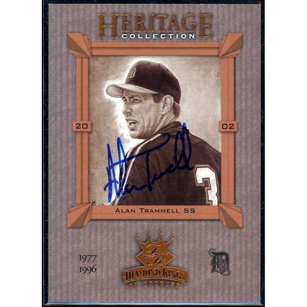 Alan Trammell Autographed Autographed Cards, Signed Alan Trammell 