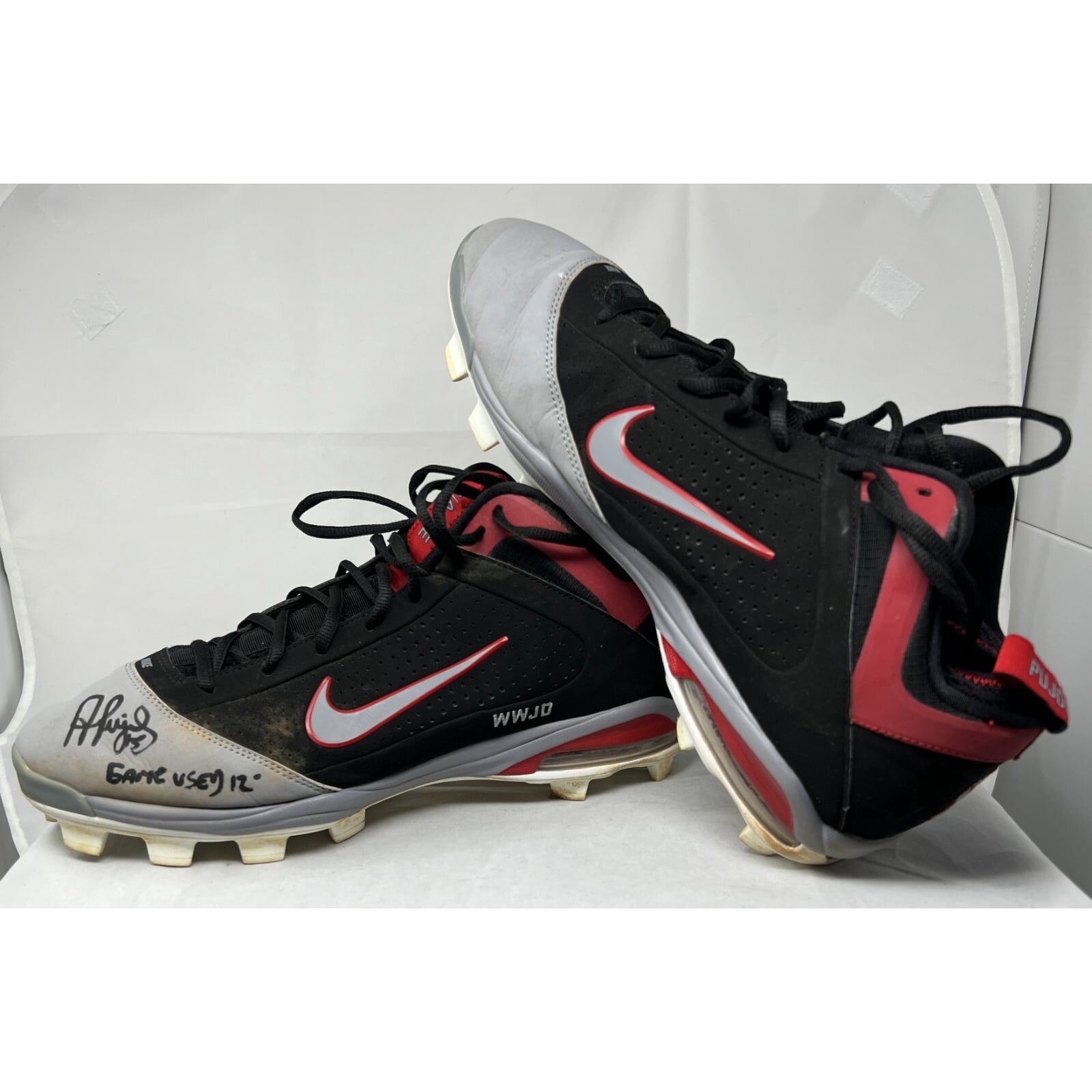 Albert Pujols 2012 Game Issued Used Baseball Cleats Angels Cardinals 700 HRs APRIL 22, 2014 ⚾️?️ On this day 12 years ago, Albert  main image 2