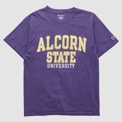 Alcorn State Braves Champion 2010s T-shirt - Purple - S by Fanatics Real Vintage