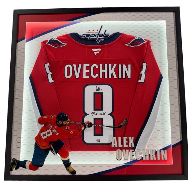 Maillot De Hockey Authentique Signé Alex Ovechkin Avec Certificat - Collector