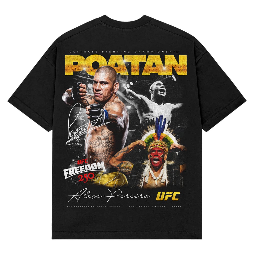 UFC アレックス・ペレイラ UFC フリーダム250 Tシャツ - ブラック - メンズ