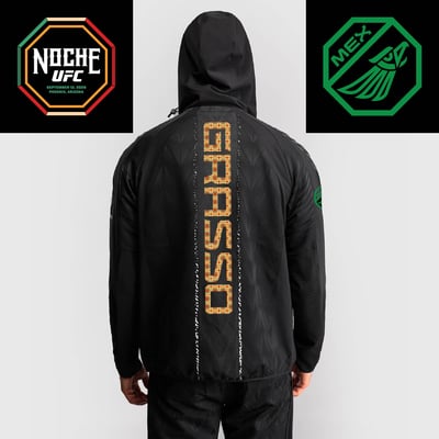 Alexa Grasso UFC Zenith by Venum Authentic Fight Night Noche Full-Zip Walkout Hoodie - Black