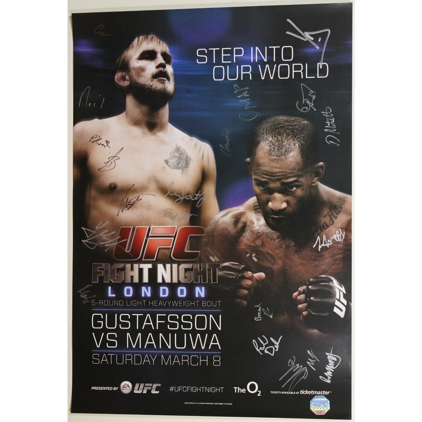 Fight Card Poster Example Ufc Poster 2014 EA Sports UFC Poster