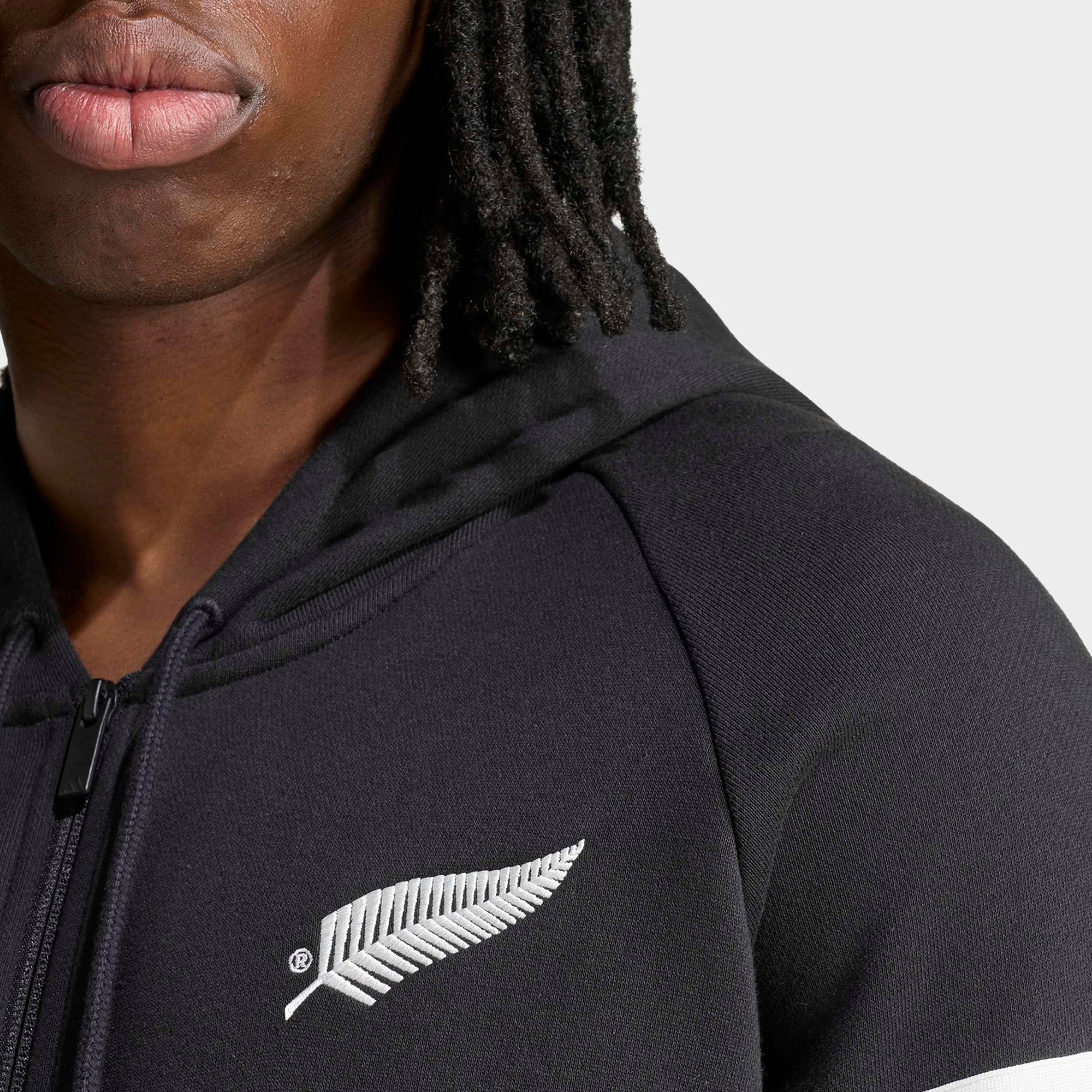 Men's adidas Black All Blacks Leisurewear Full-Zip Hoodie