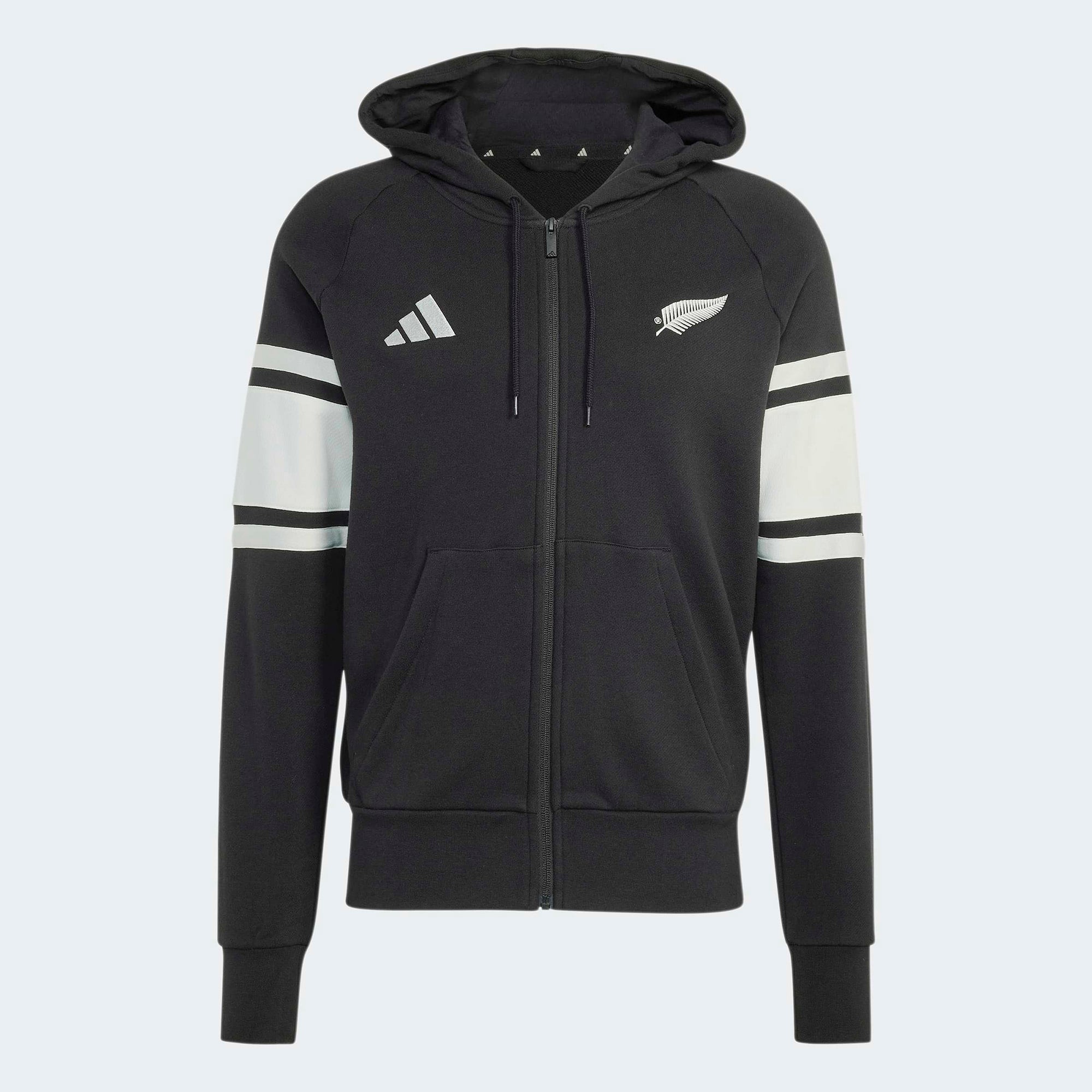 Men's adidas Black All Blacks Leisurewear Full-Zip Hoodie