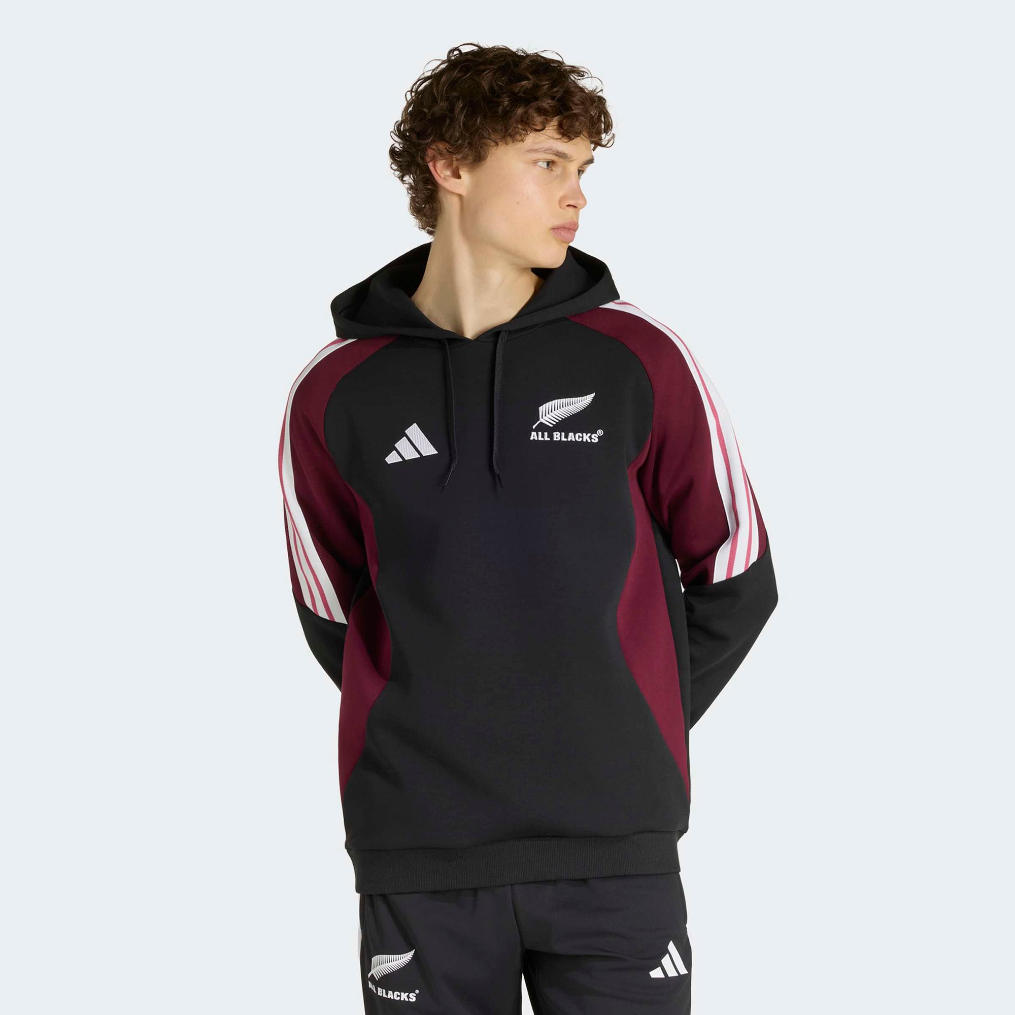 Men's adidas Black/Maroon All Blacks Hoodie