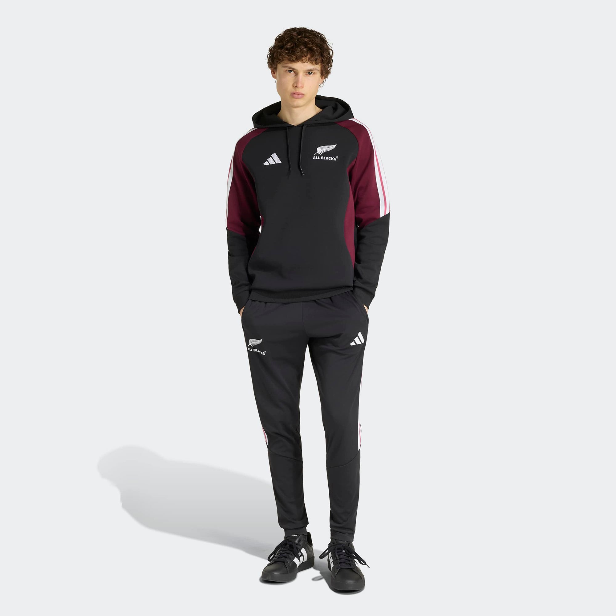 Men's adidas Black/Maroon All Blacks Hoodie