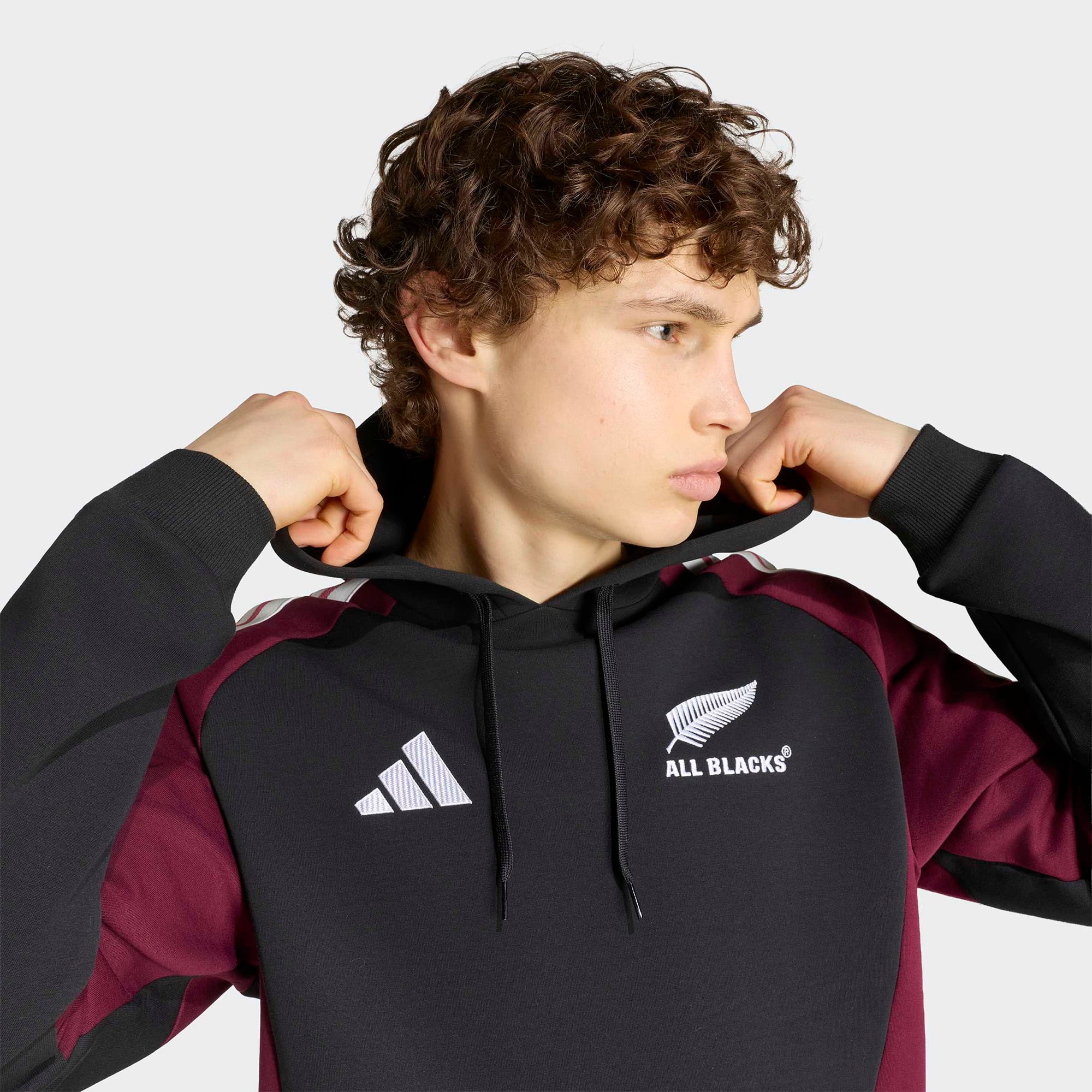 Men's adidas Black/Maroon All Blacks Hoodie