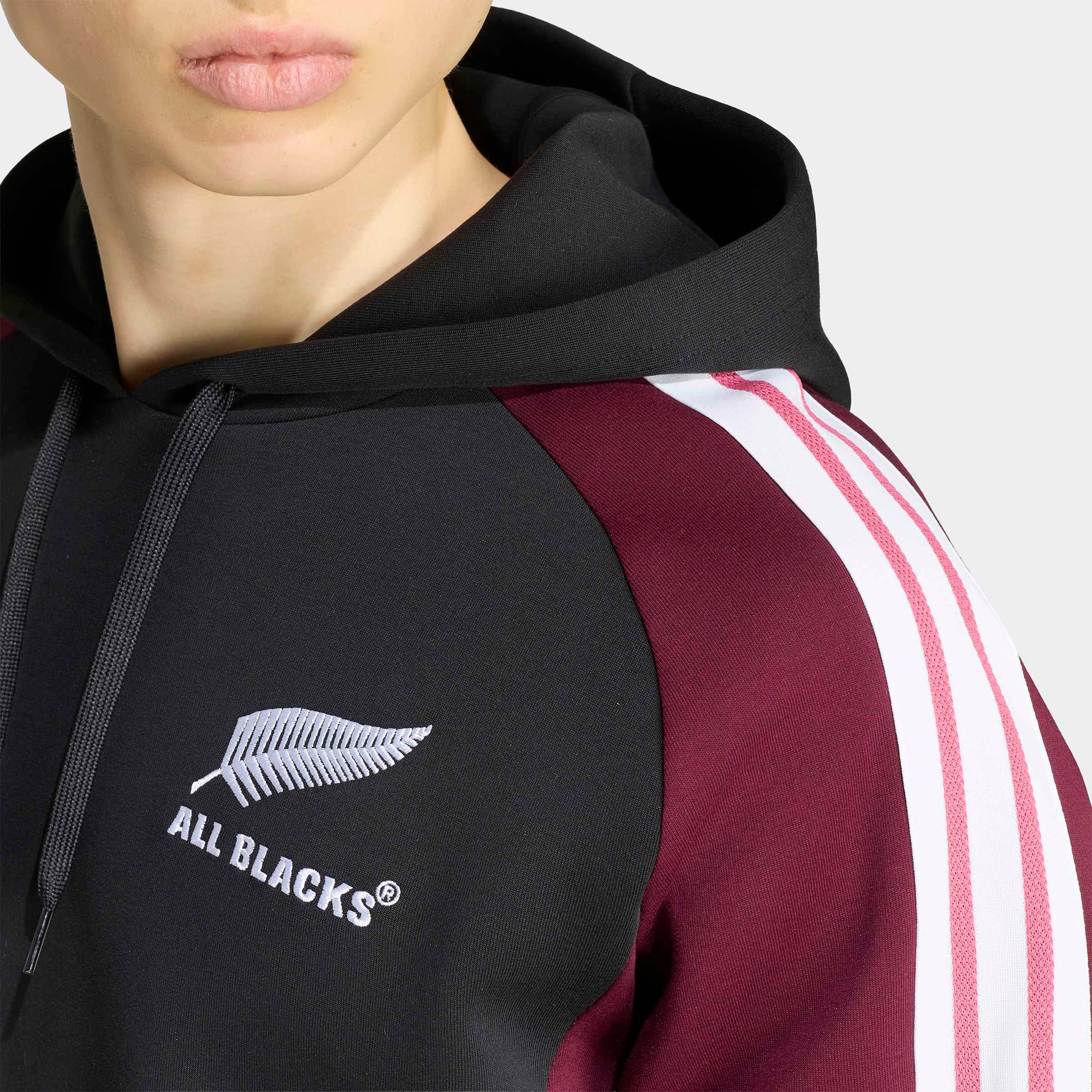 Men's adidas Black/Maroon All Blacks Hoodie