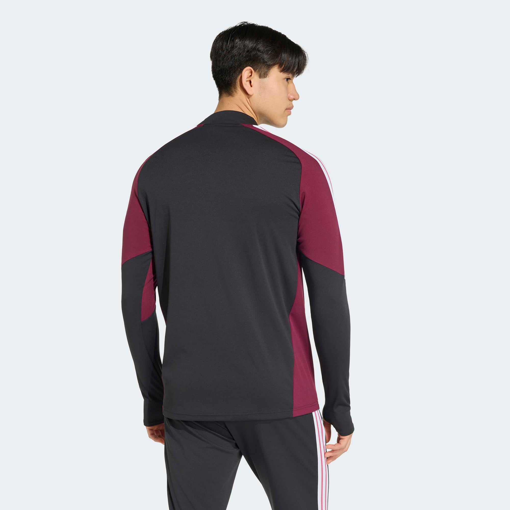 Men's adidas Black/Maroon All Blacks Quarter-Zip Training Top