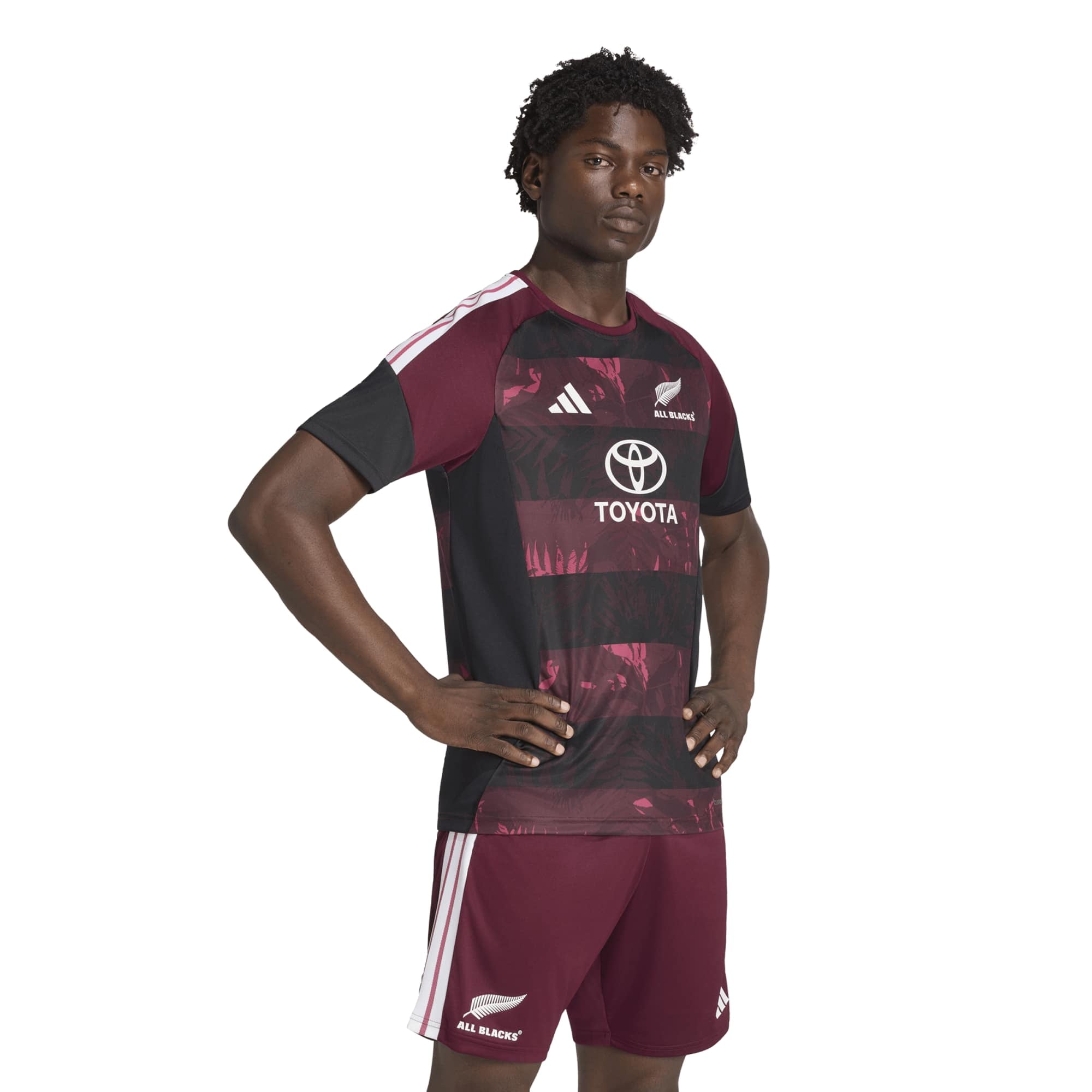 Men's adidas  Maroon All Blacks Rugby’s Greatest Rivalry Tour Performance T-Shirt