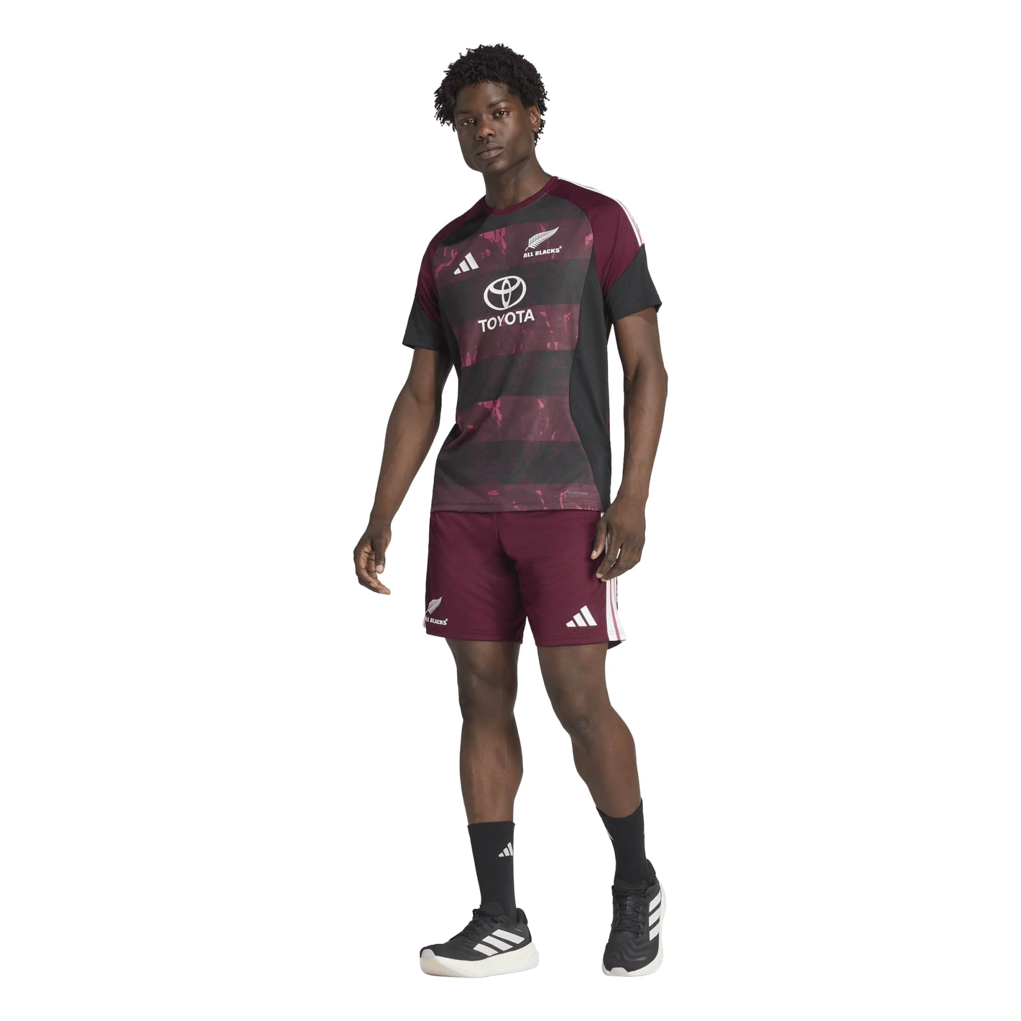 Men's adidas  Maroon All Blacks Rugby’s Greatest Rivalry Tour Performance T-Shirt