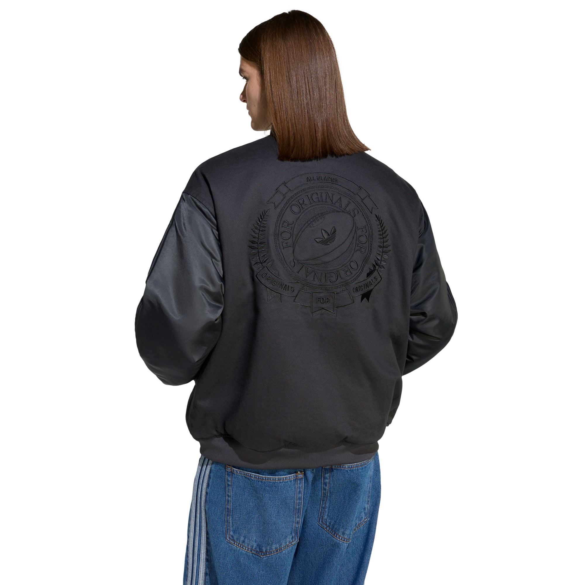 Men's All Blacks adidas Reversible Full-Zip Jacket - Black