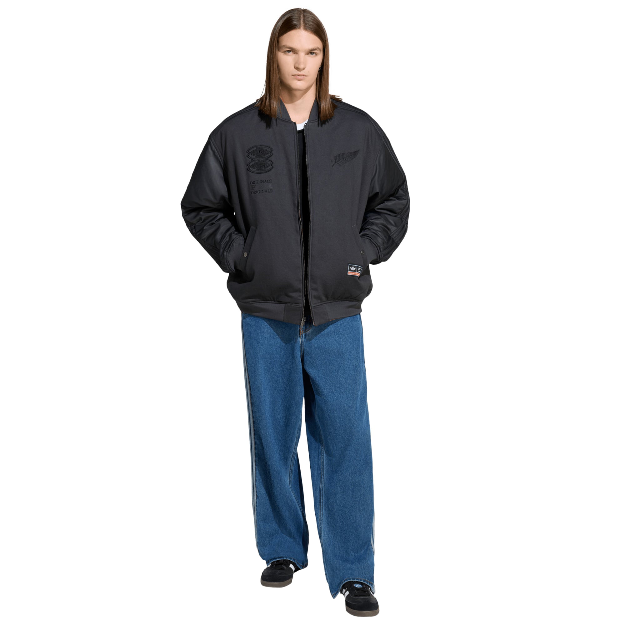 Men's All Blacks adidas Reversible Full-Zip Jacket - Black