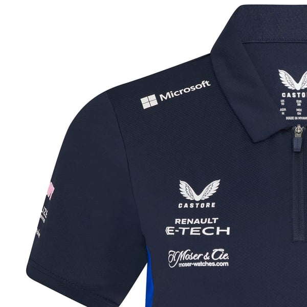 アルピーヌ F1 チーム 2025 ポロ - ネイビー -レディース