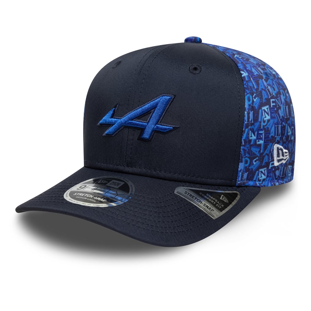 Pre Cap Structer Alpine F1 Team New Era All Over Print 9FIFTY Pre Curve Cap - Unisex
