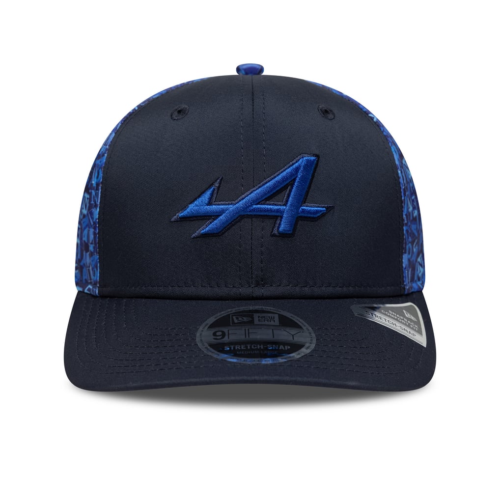 Pre Cap Structer Alpine F1 Team New Era All Over Print 9FIFTY Pre Curve Cap - Unisex