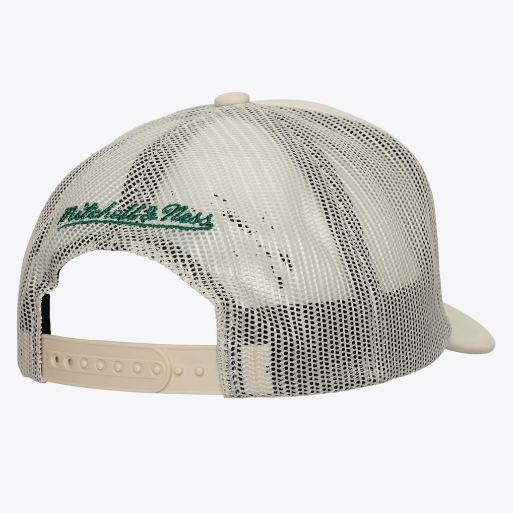 Anaheim Ducks Cream Vintage Trucker Adjustable Hat display picture 1