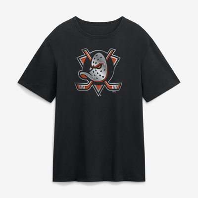 Anaheim Ducks  Metallic Mascot T-Shirt - Black