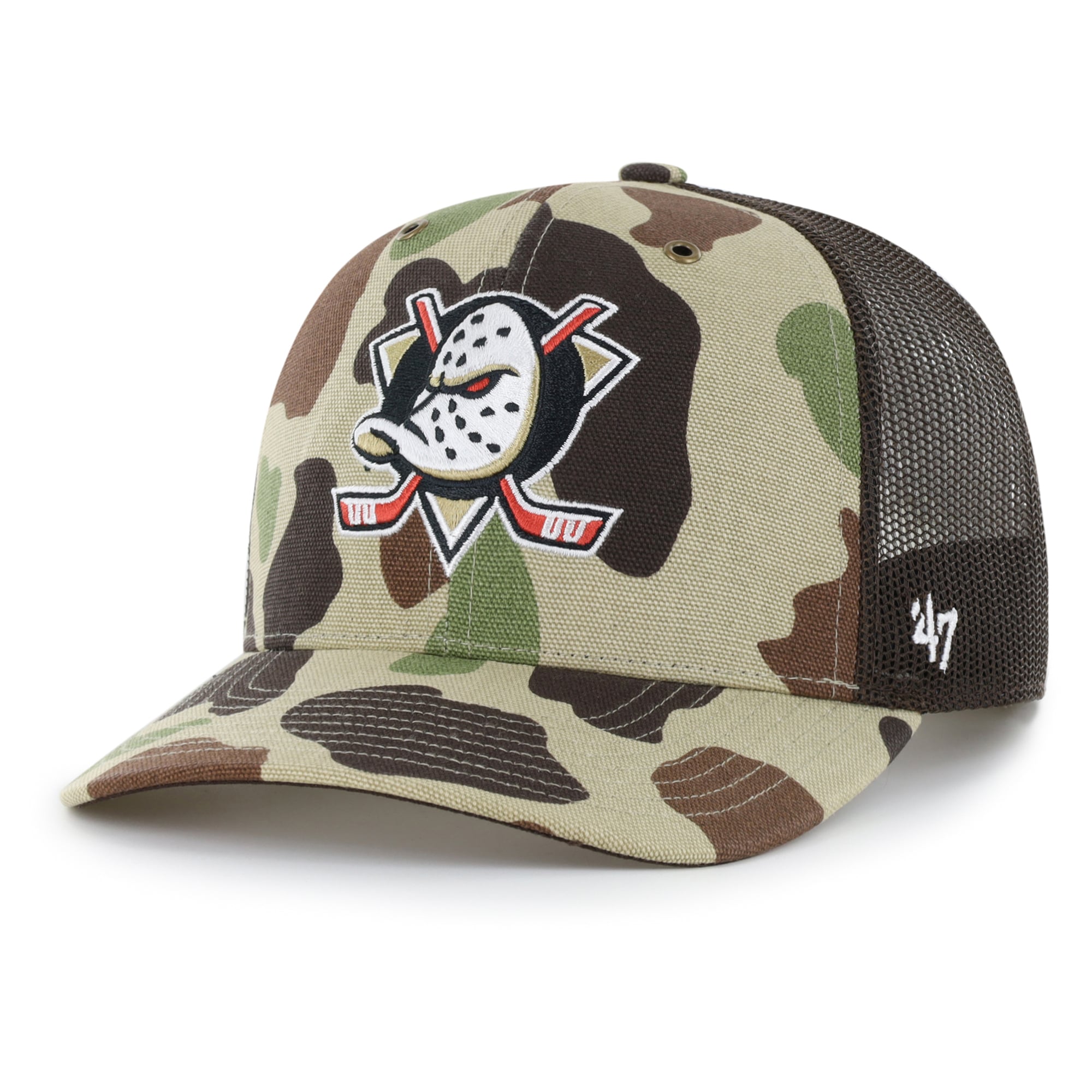 Casquette trucker ajustable Carhartt x '47 Duck Camo Anaheim Ducks pour homme