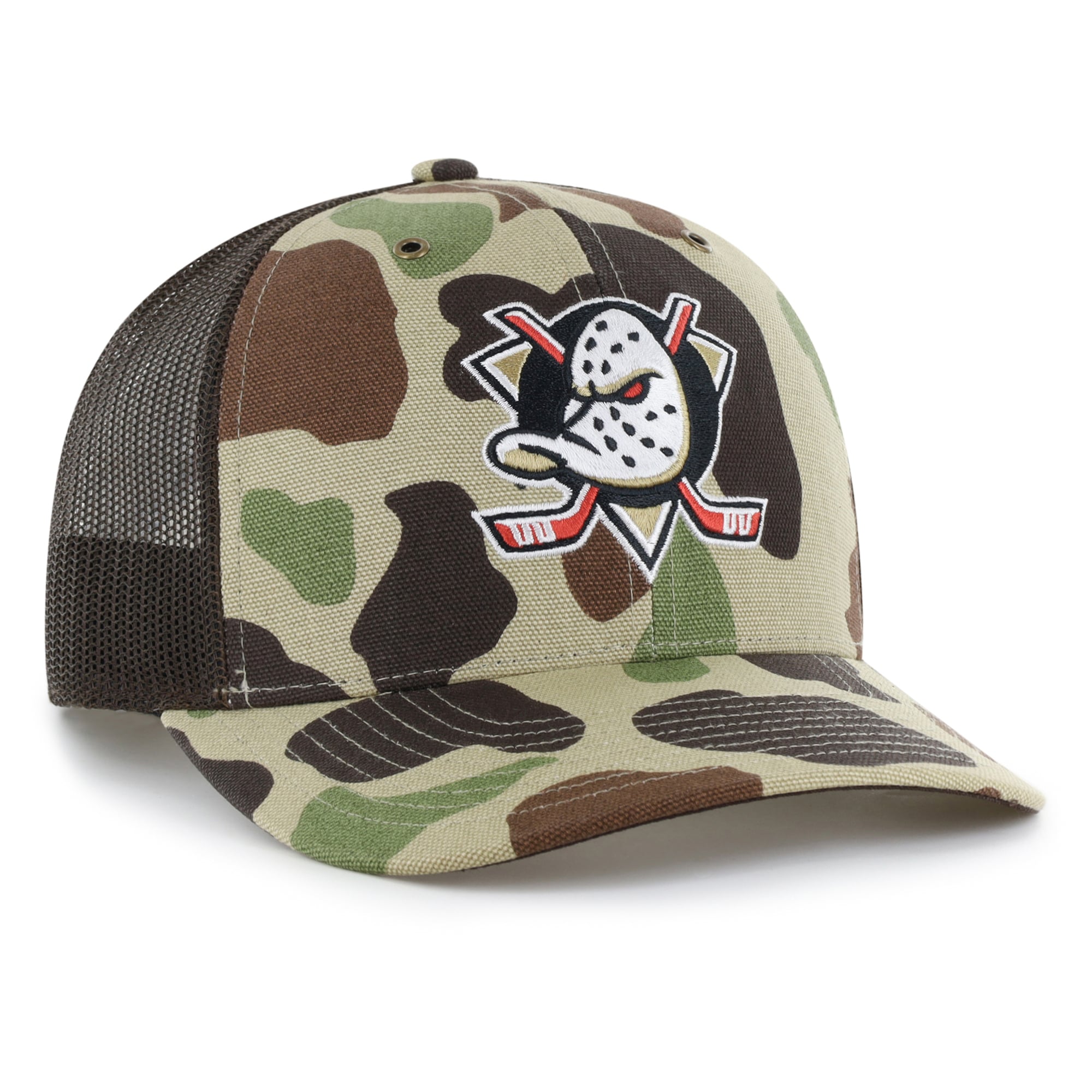 Casquette trucker ajustable Carhartt x '47 Duck Camo Anaheim Ducks pour homme