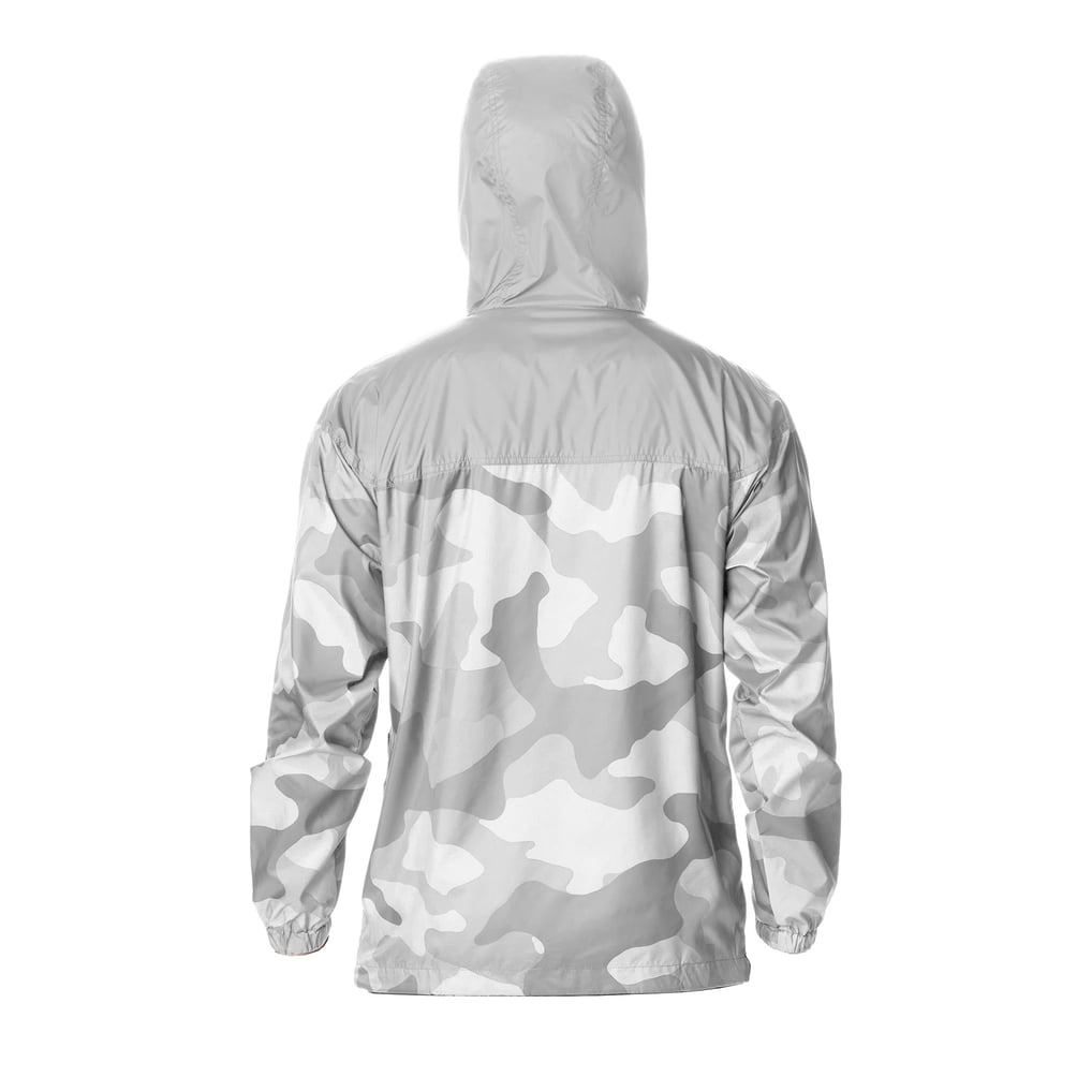 Men's Anaheim Ducks Columbia Gray Camo Flash Challenger Omni-Shade Full-Zip Hoodie Windbreaker