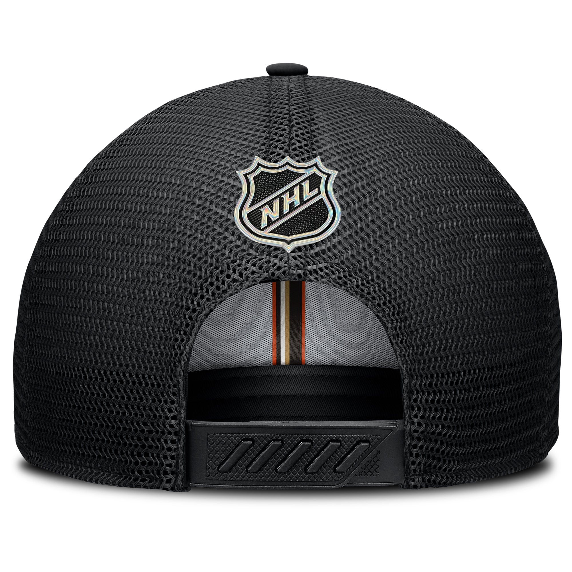 Men's Fanatics Black Anaheim Ducks Authentic Pro Home Ice Trucker Adjustable Hat