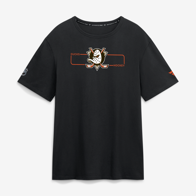 Men's Anaheim Ducks Fanatics Black Authentic Pro Primary Logo T-Shirt