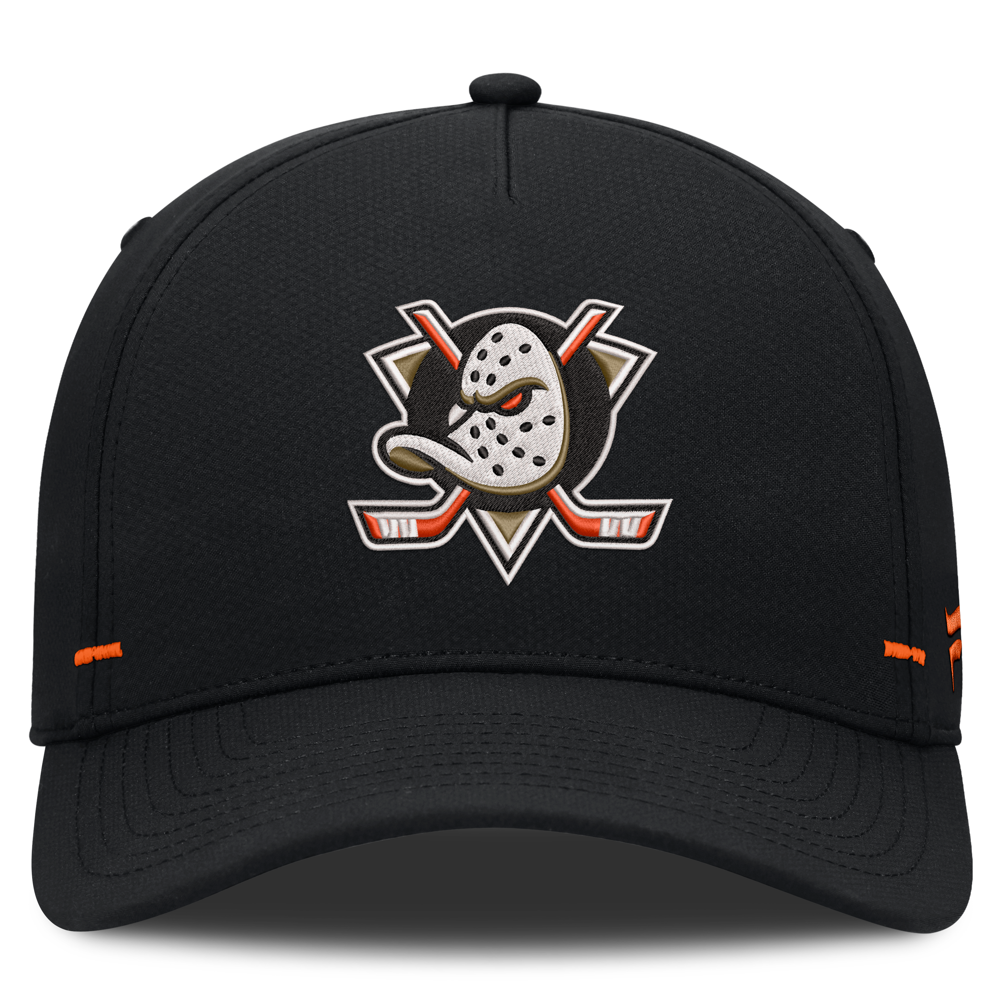 Men's Fanatics Black Anaheim Ducks Authentic Pro Rink Bar Tacks A-Frame Adjustable Hat
