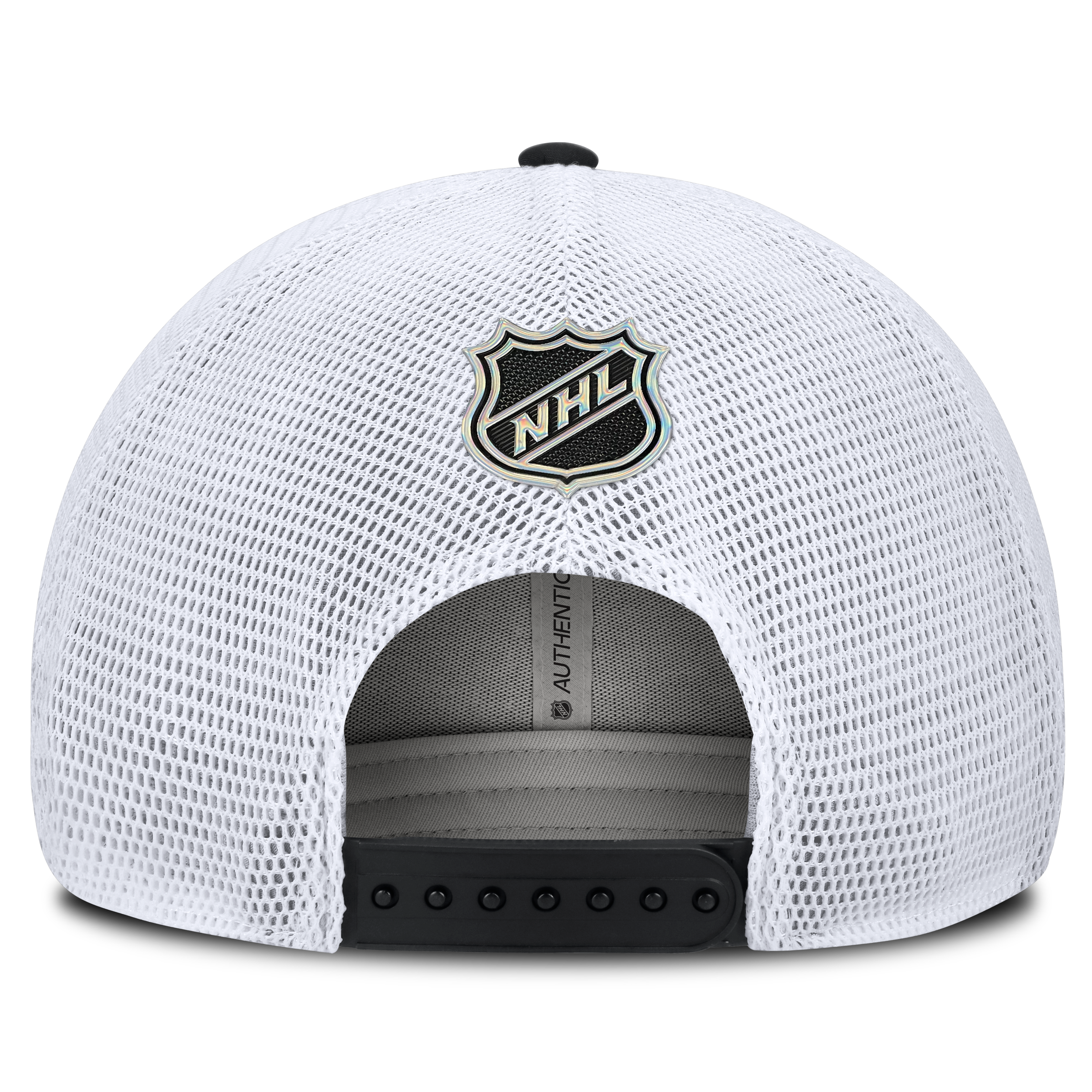 Men's Fanatics Black Anaheim Ducks Authentic Pro Rink Boxed Logo Trucker Hat