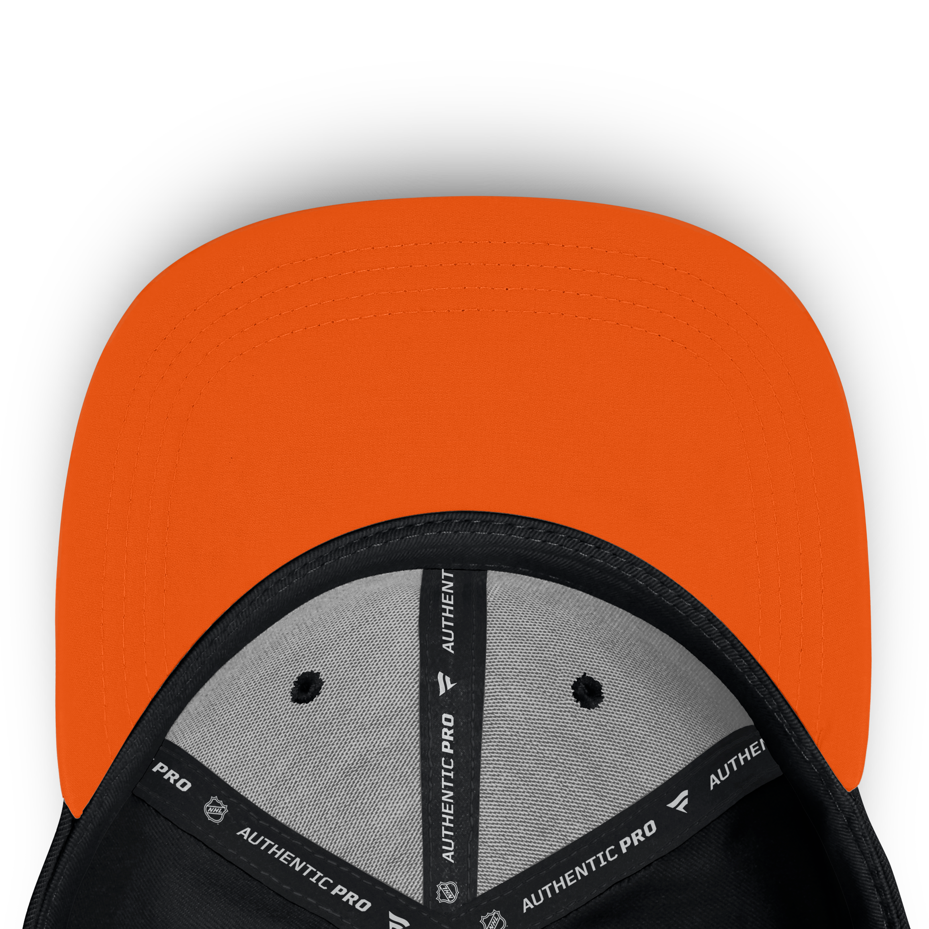 Casquette Fanatics noire authentique Anaheim Ducks Pro Rink pour homme, coupe extensible, logo en relief.