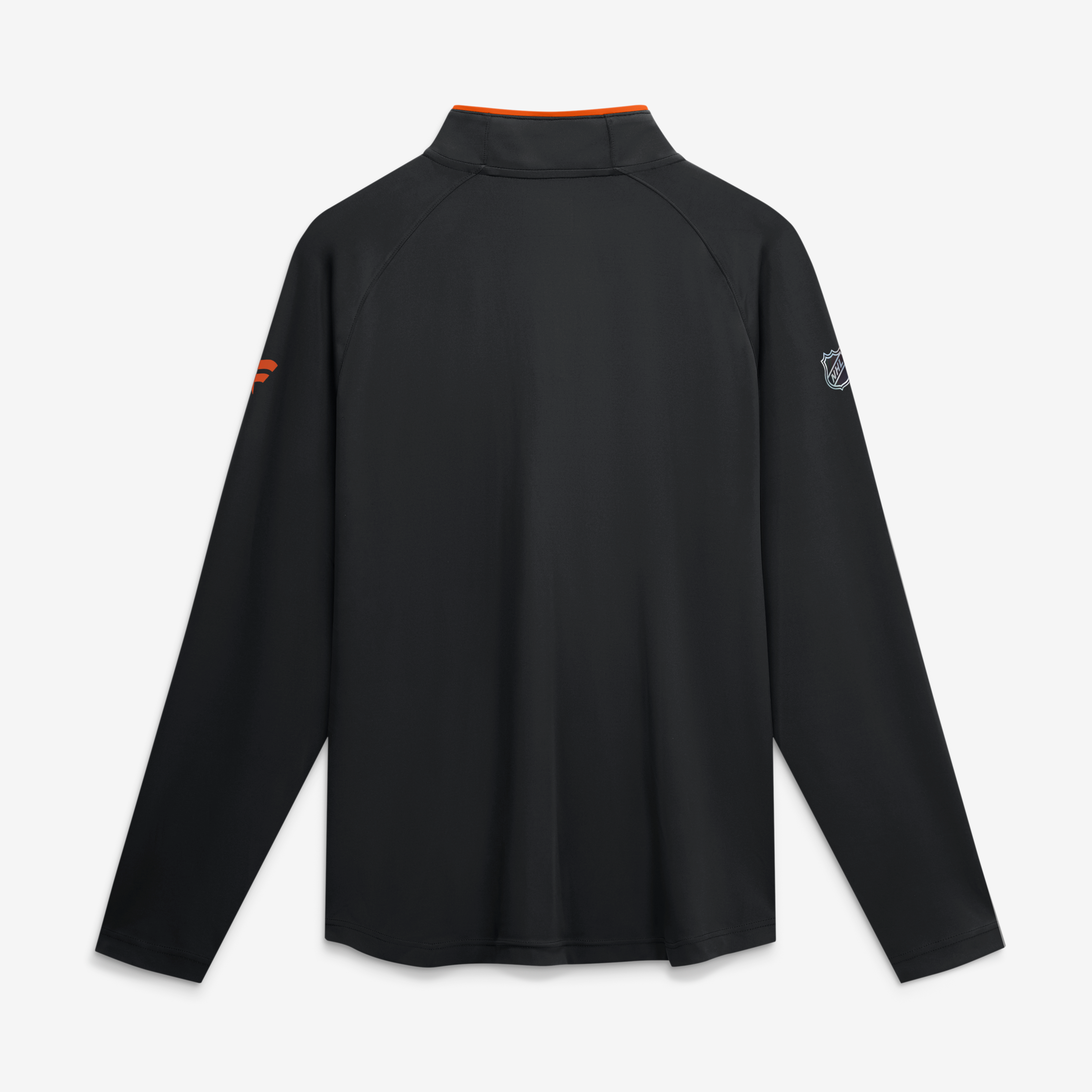 Men's Fanatics Black Anaheim Ducks Authentic Pro Rink Lightweight Quarter-Zip Pullover