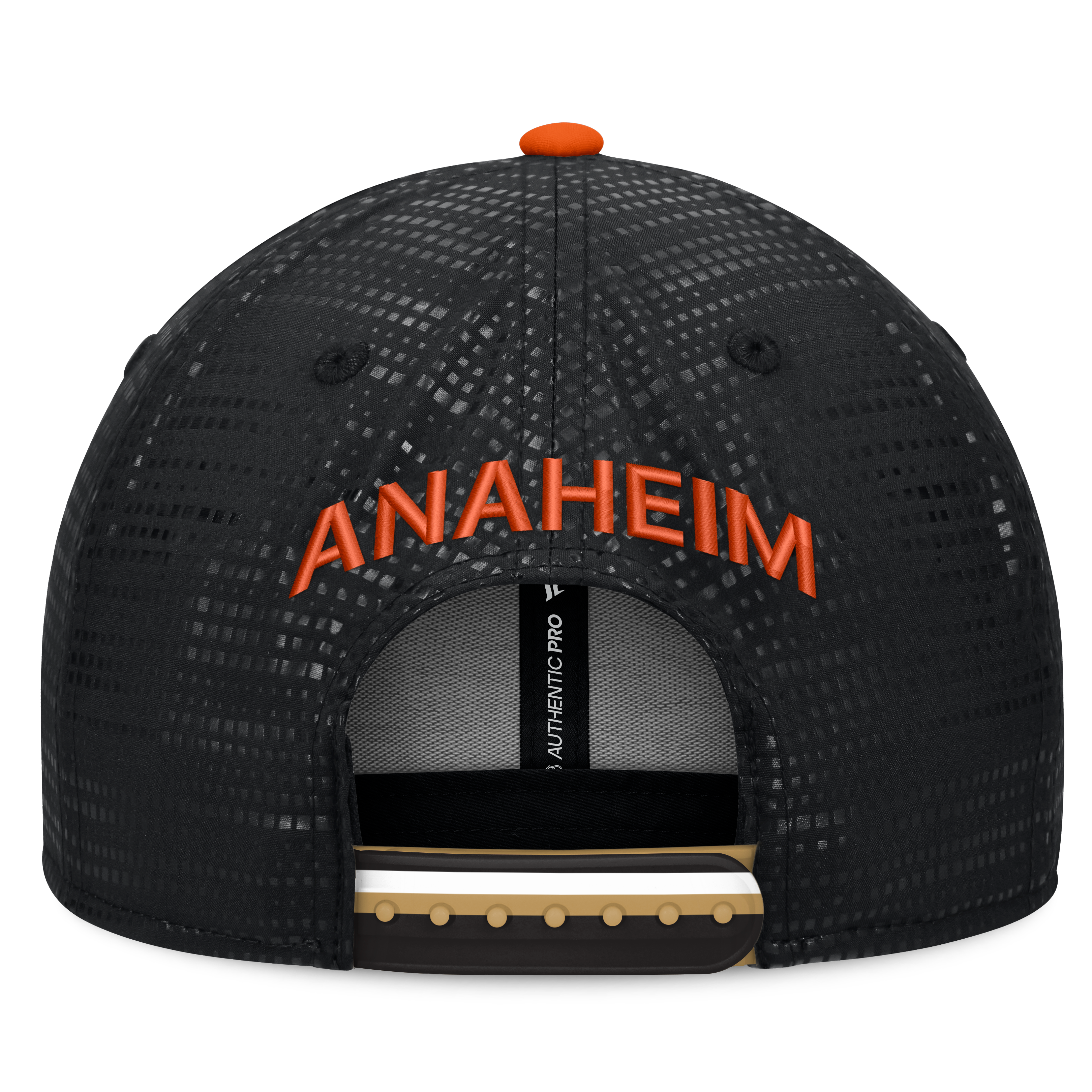 Men's Fanatics Black Anaheim Ducks Authentic Pro Rink Square Visor Snapback Hat