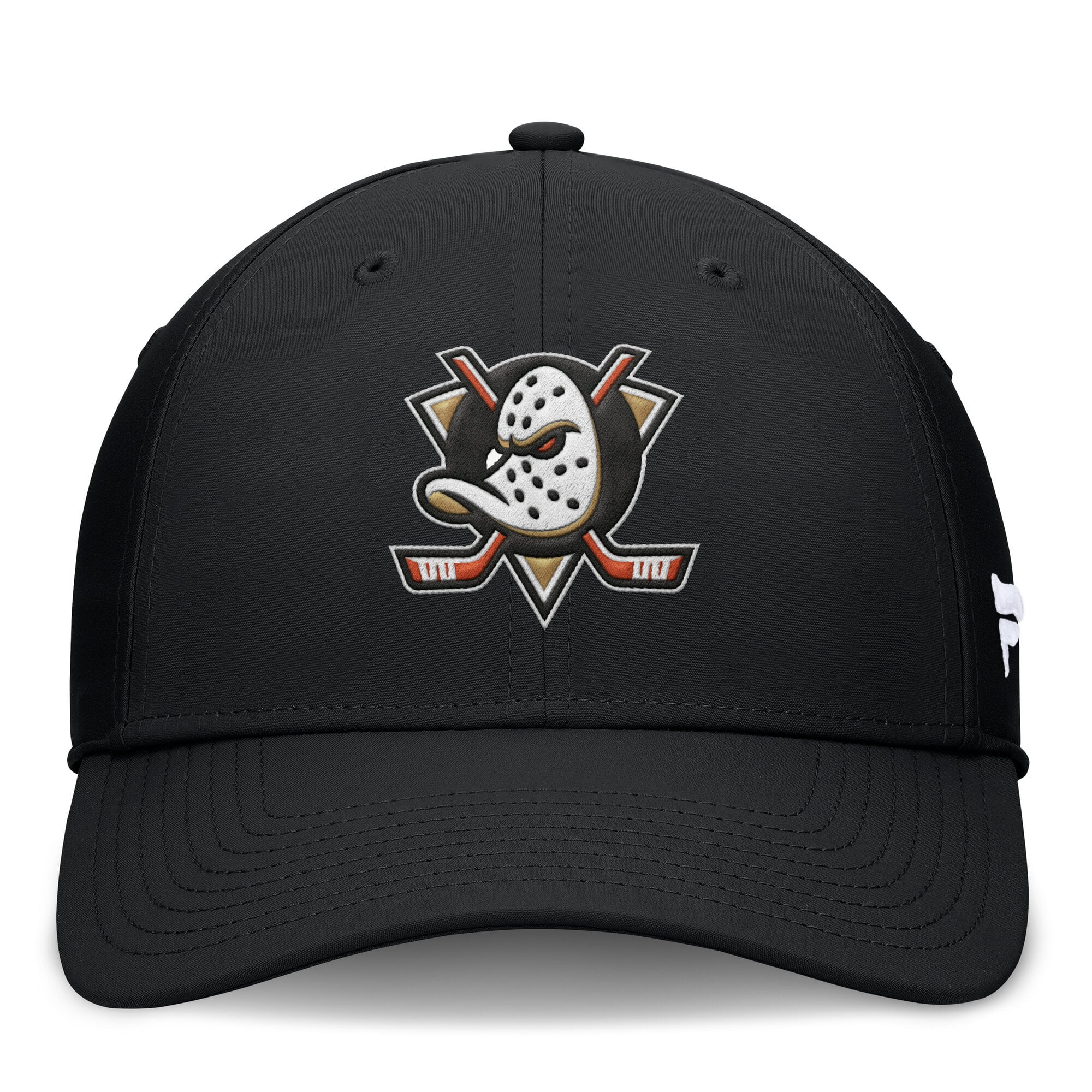 Men's Fanatics Black Anaheim Ducks Core Primary Logo Flex Hat