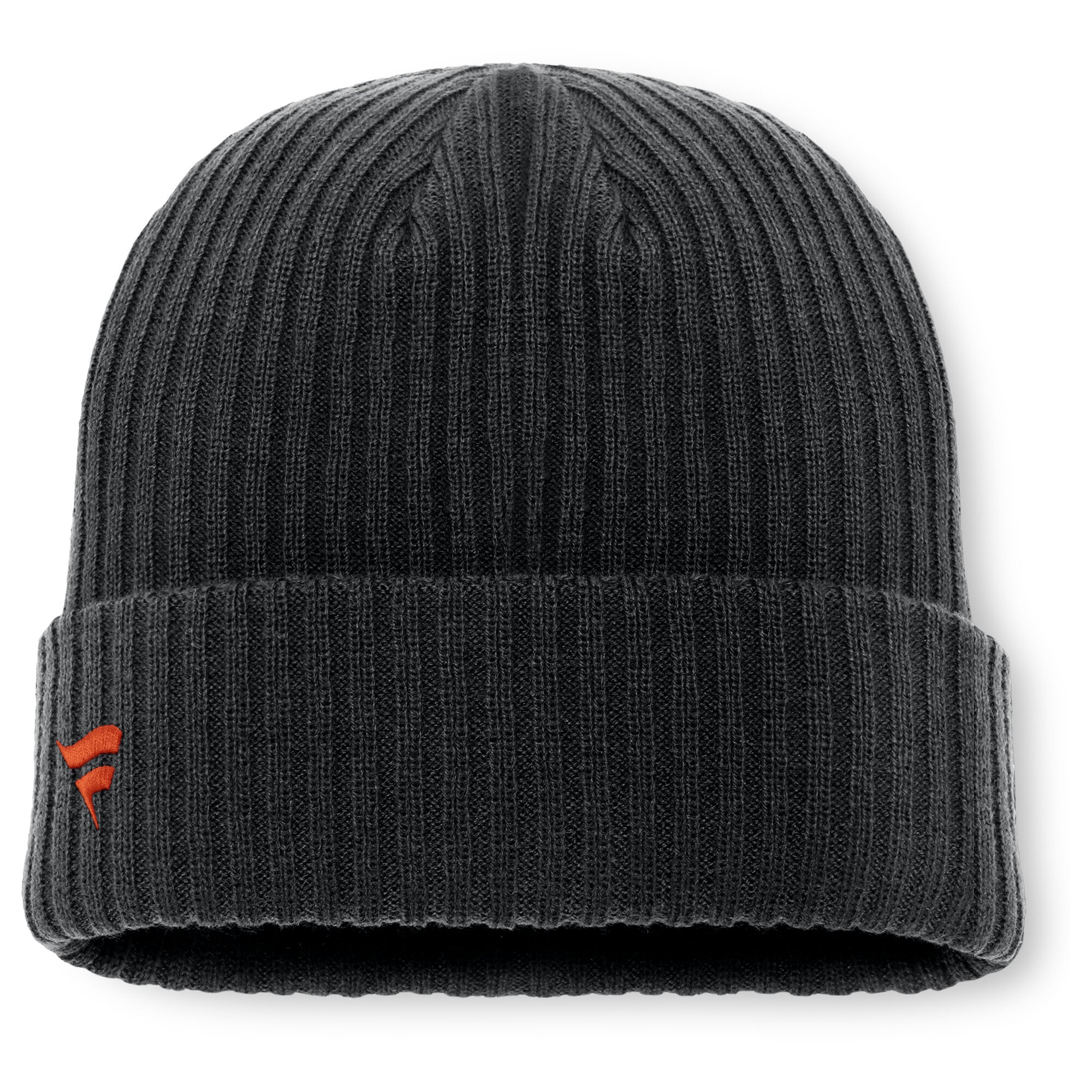 Bonnet en tricot à revers Fanatics Black Anaheim Ducks pour homme