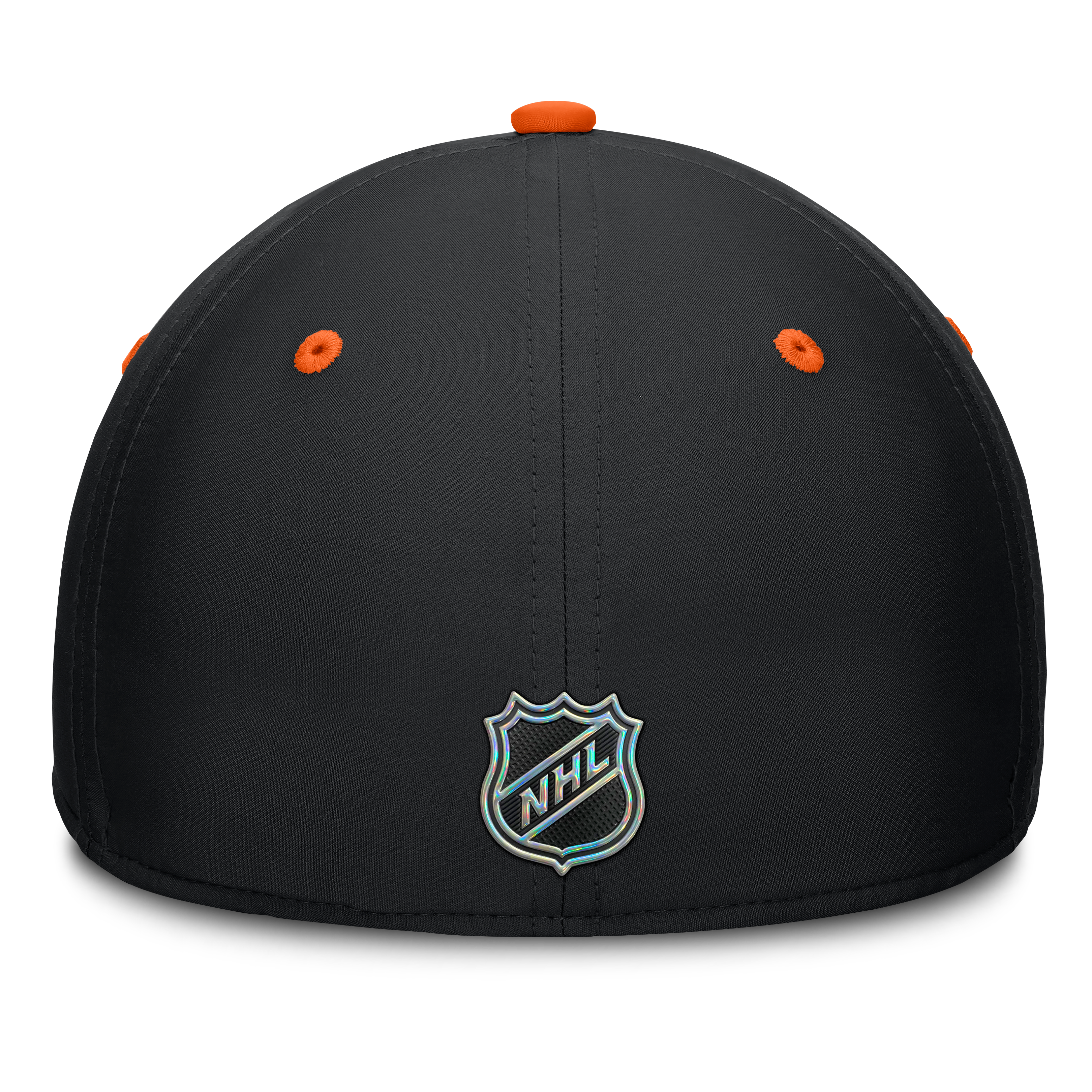 Men's Fanatics Black/Orange Anaheim Ducks Authentic Pro Rink Stretch Hat