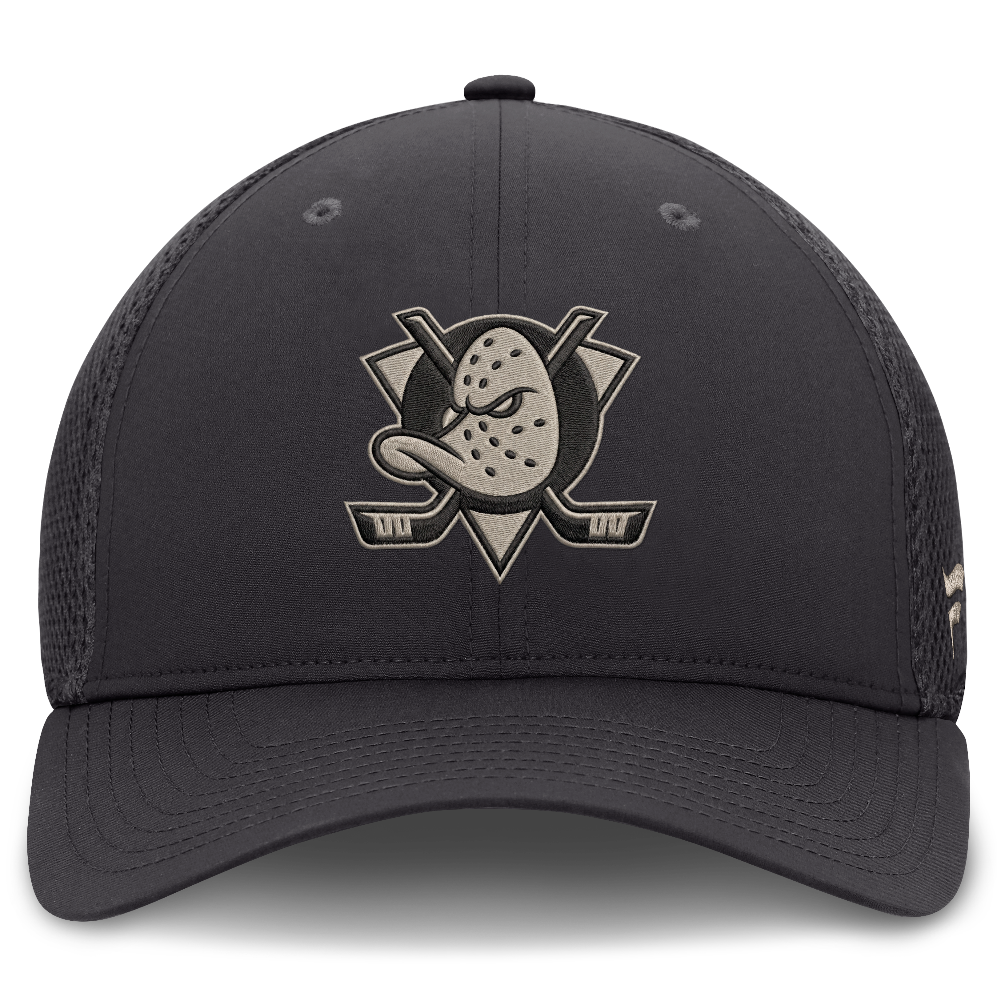 Casquette Fanatics pour homme, couleur anthracite, Anaheim Ducks, dos en maille extensible