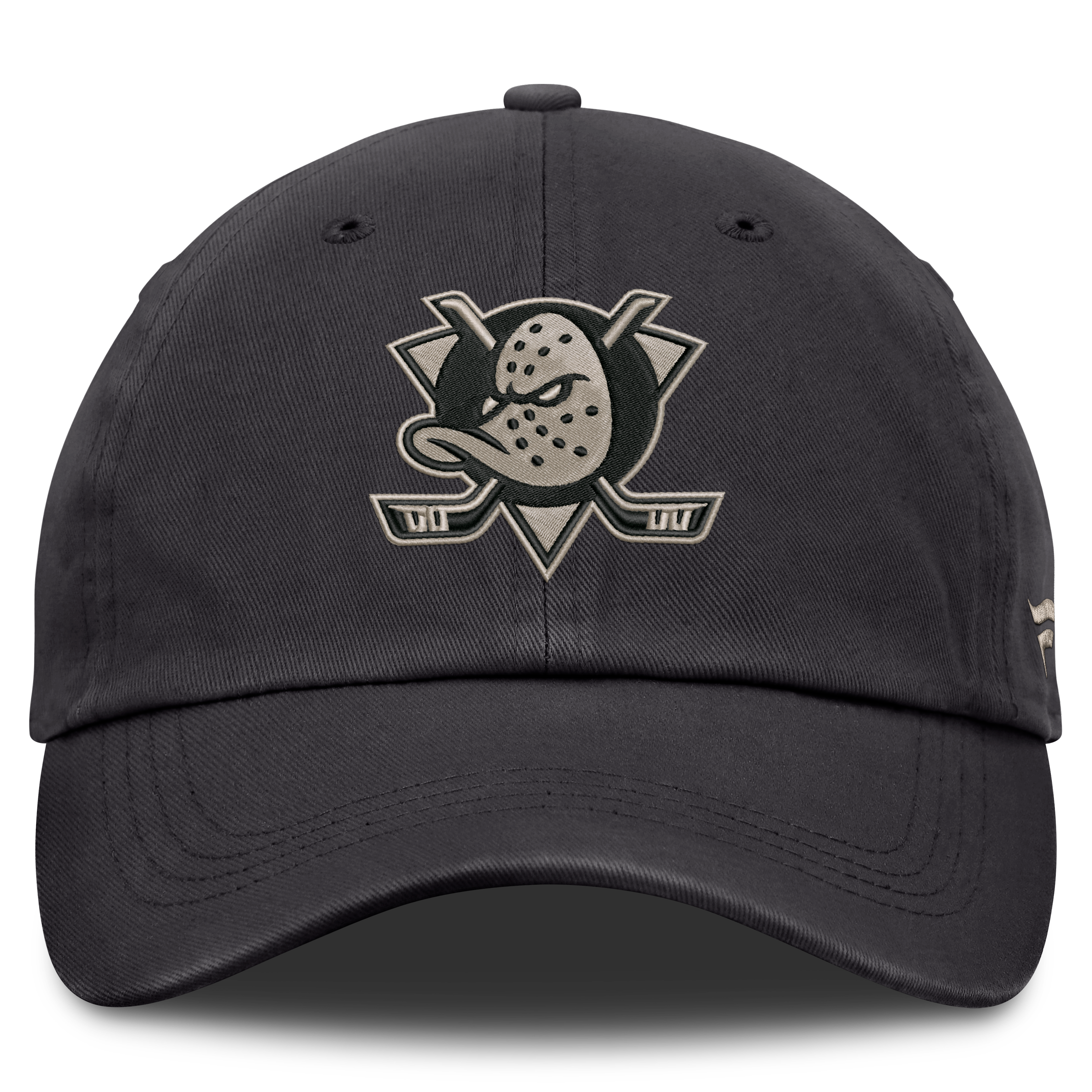 Casquette ajustable Fanatics Charcoal Anaheim Ducks Road Phantom Washed pour homme