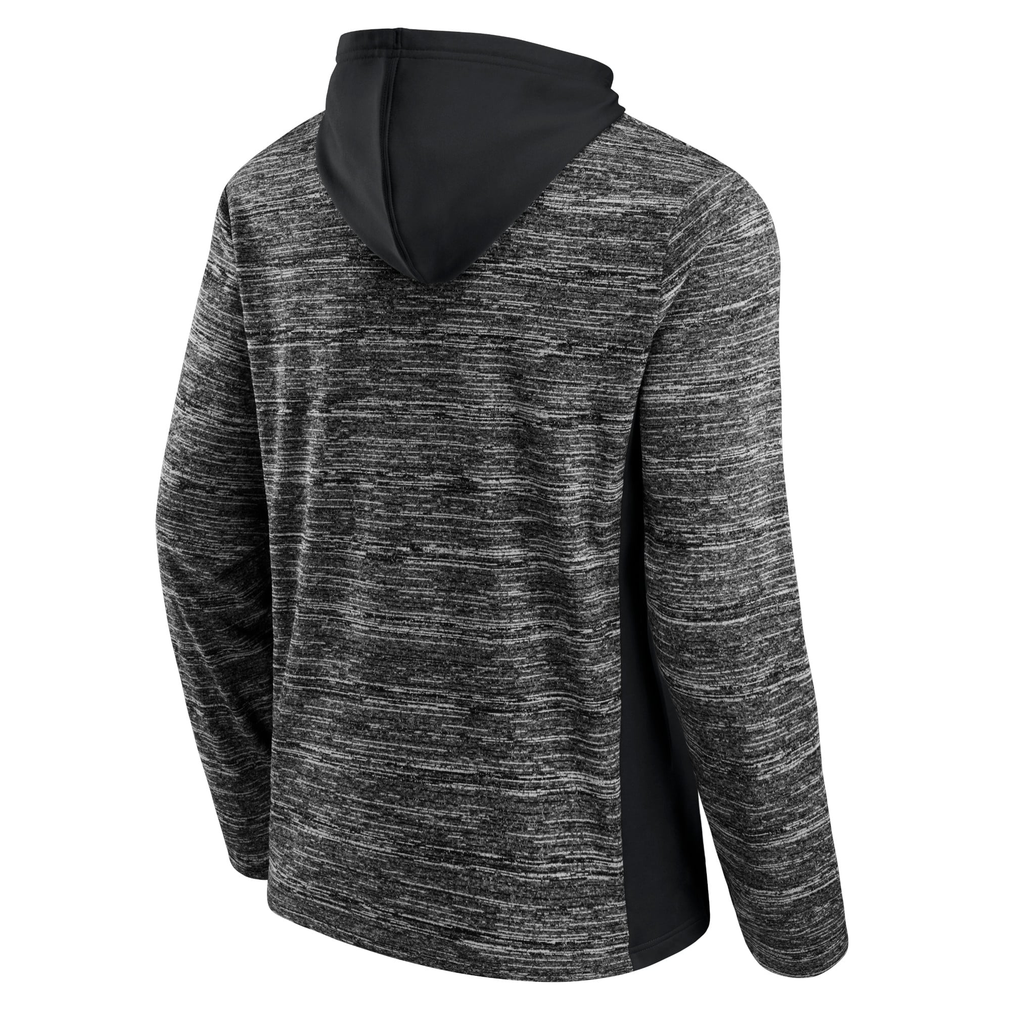 Sweat à capuche Fanatics anthracite/noir Anaheim Ducks Instant Replay Space-Dye pour hommes