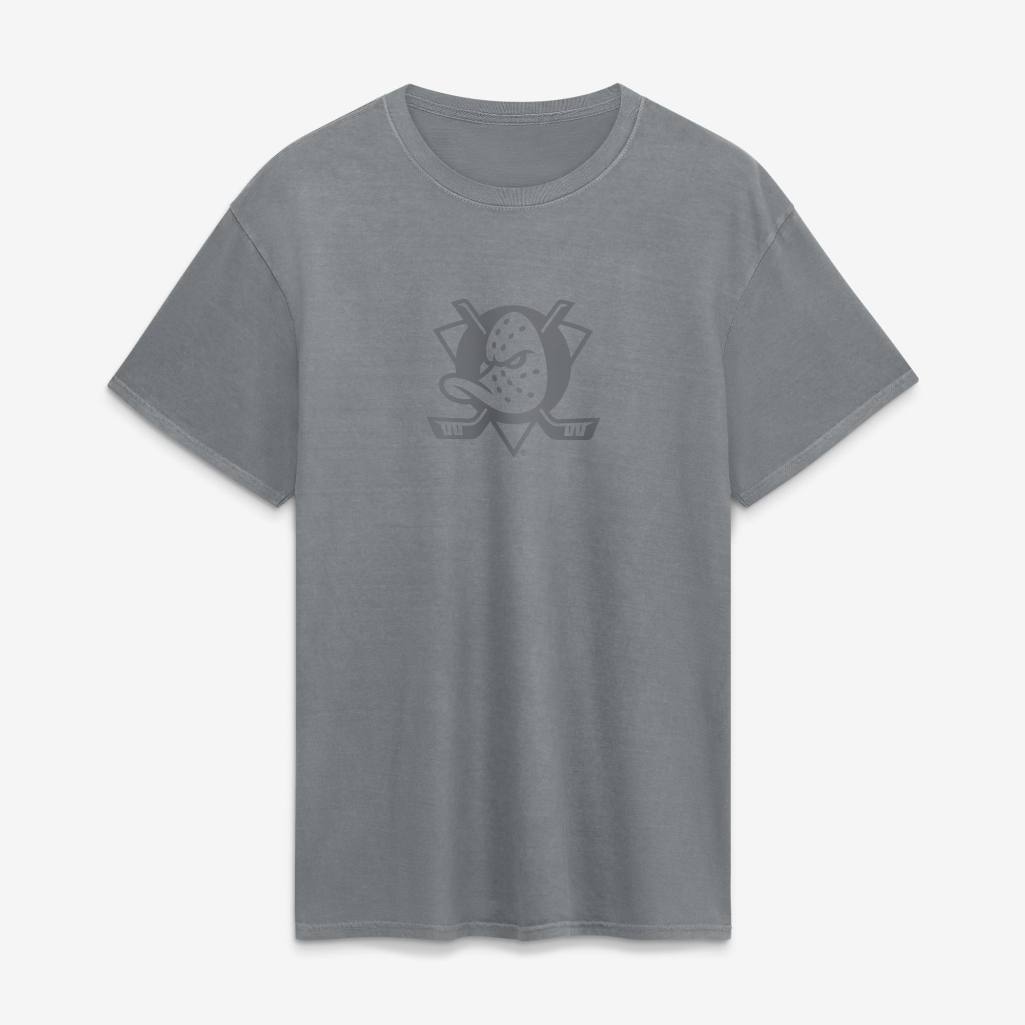 T-shirt Fanatics gris Anaheim Ducks Core Beach Wash pour homme